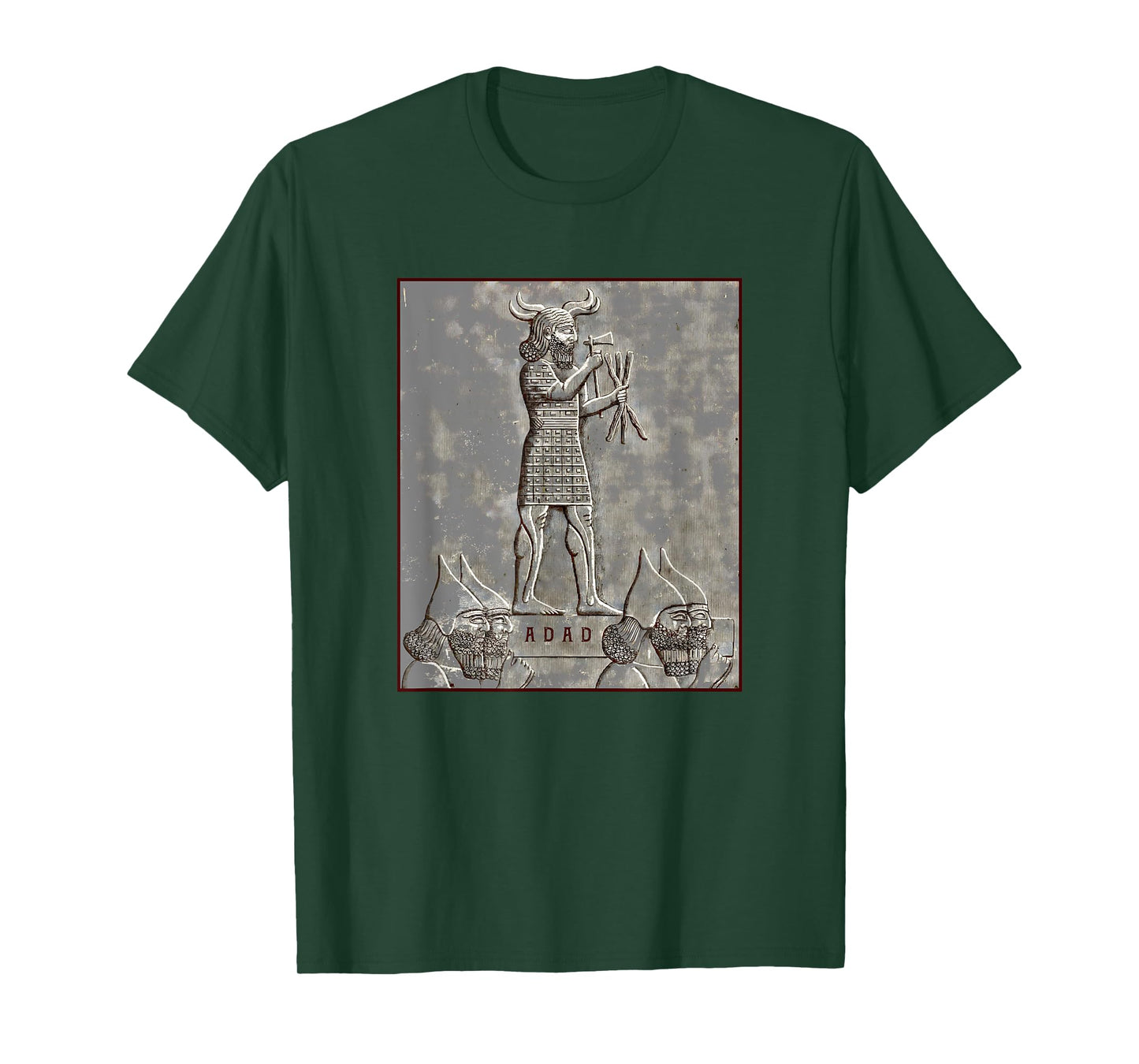 Adad Mesopotamian God of Tempest and Thunder Antique Art T-Shirt