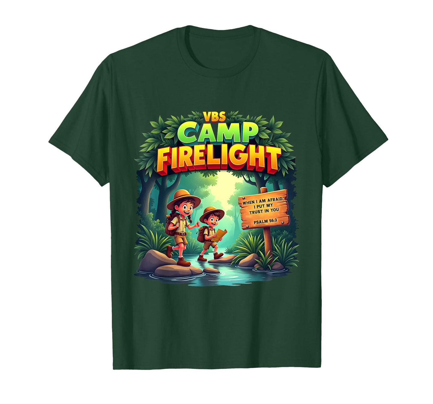Firework 2025 VBS Camp Firelight Camp Vacation Bible School T-Shirt