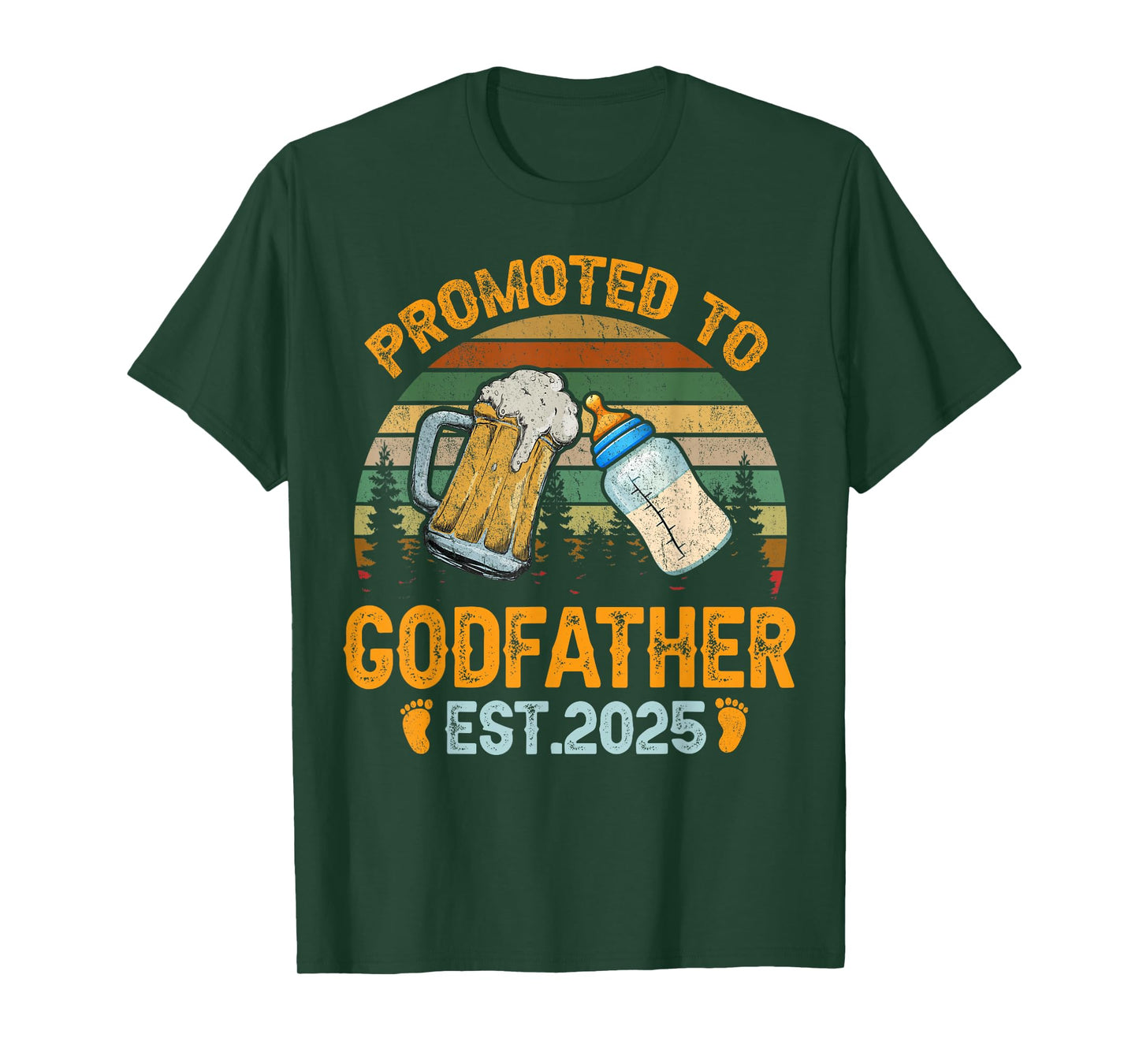 Promoted to Godfather 2025 Funny Shirt for new Godfather T-Shirt