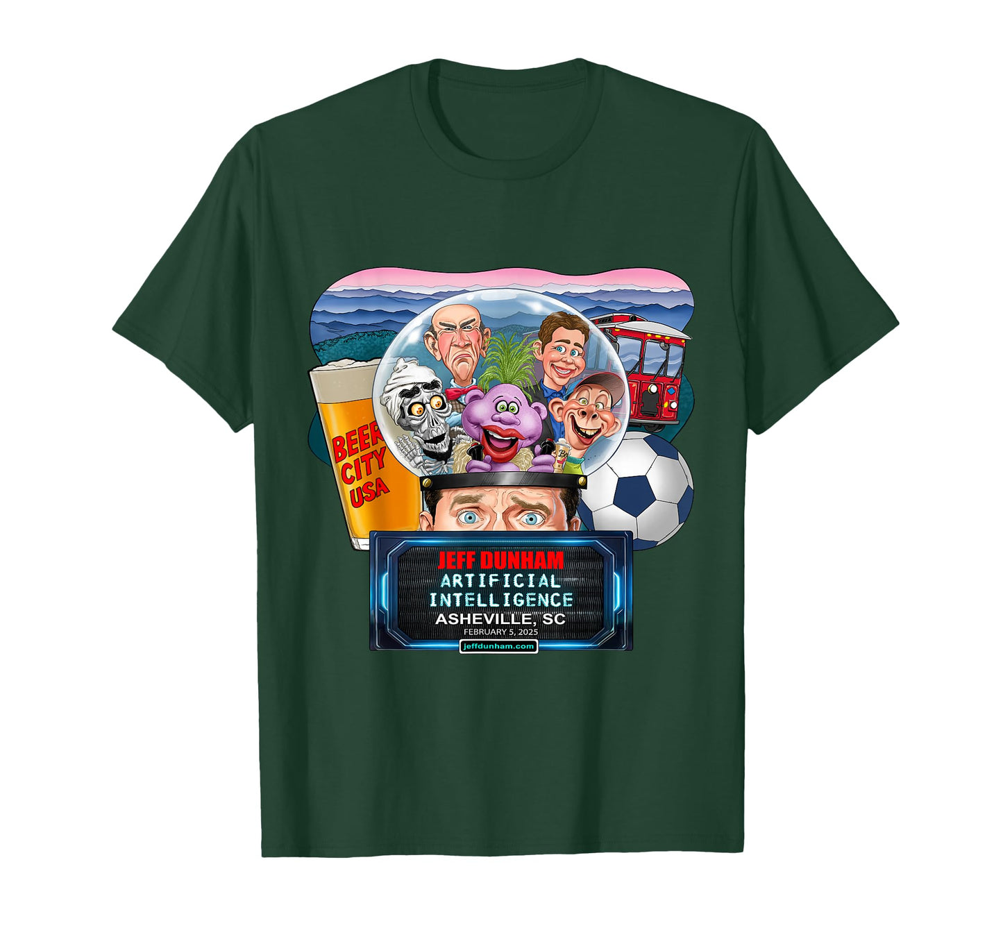 Jeff Dunham Asheville, SC (2025) T-Shirt