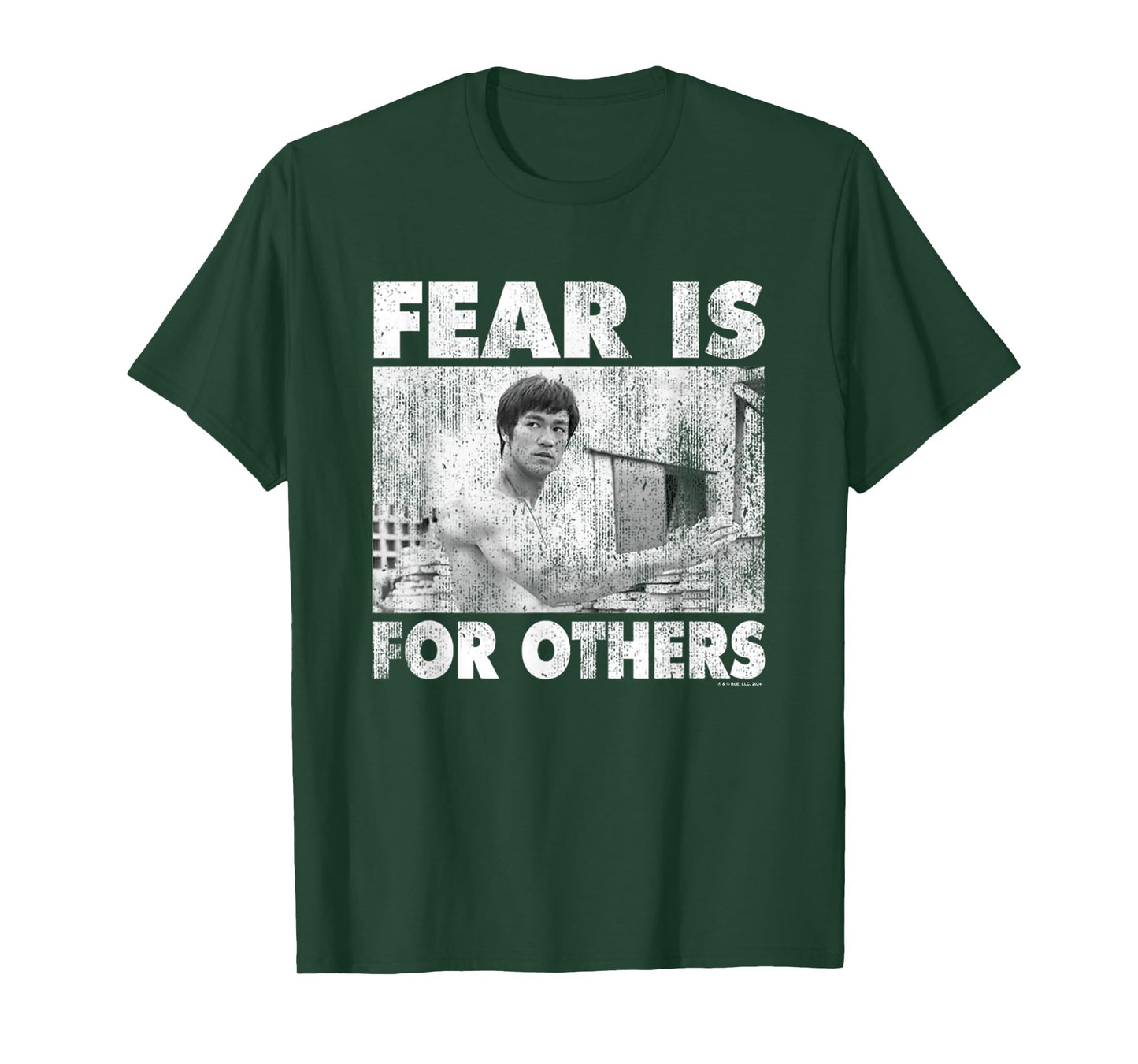 Bruce Lee Fear Is For Others Distressed Shot T-Shirt