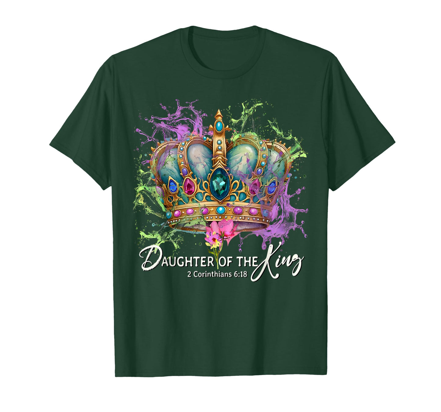 Daughter of The King Christian Crown Princess Christian Gift T-Shirt