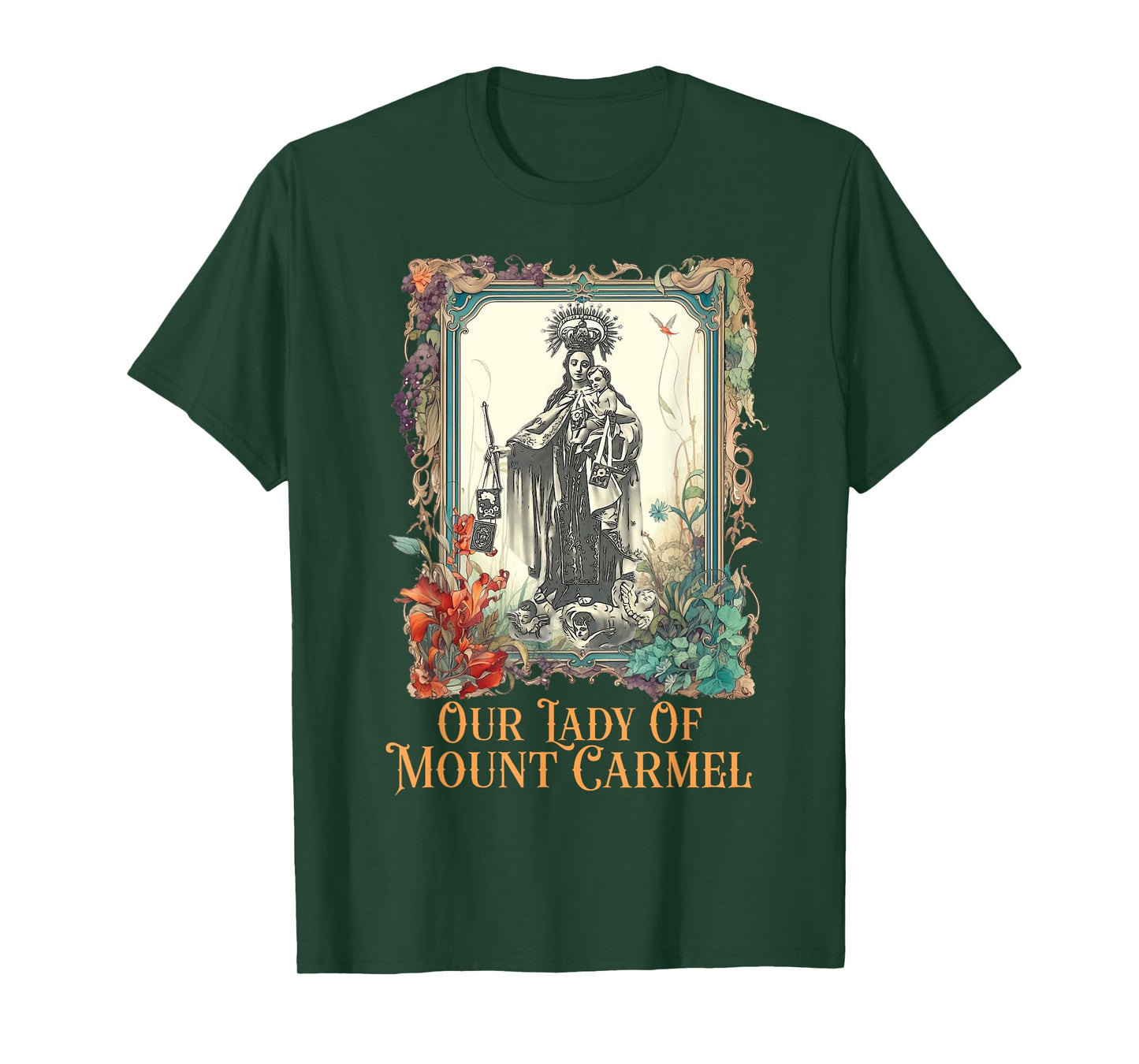 Our Lady of Mount Carmel Marian Catholic T-Shirt
