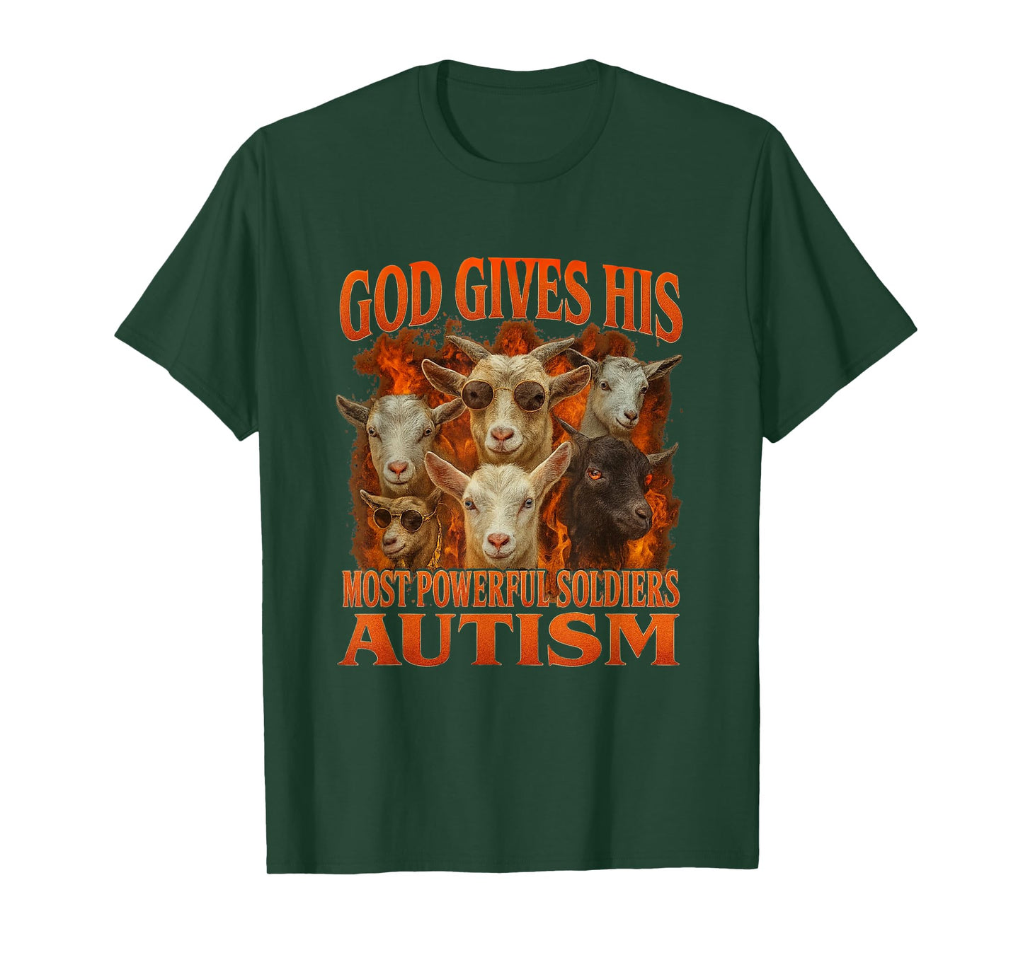 God Gives His Most Powerful Soldiers Autism Gen Z Meme Funny T-Shirt