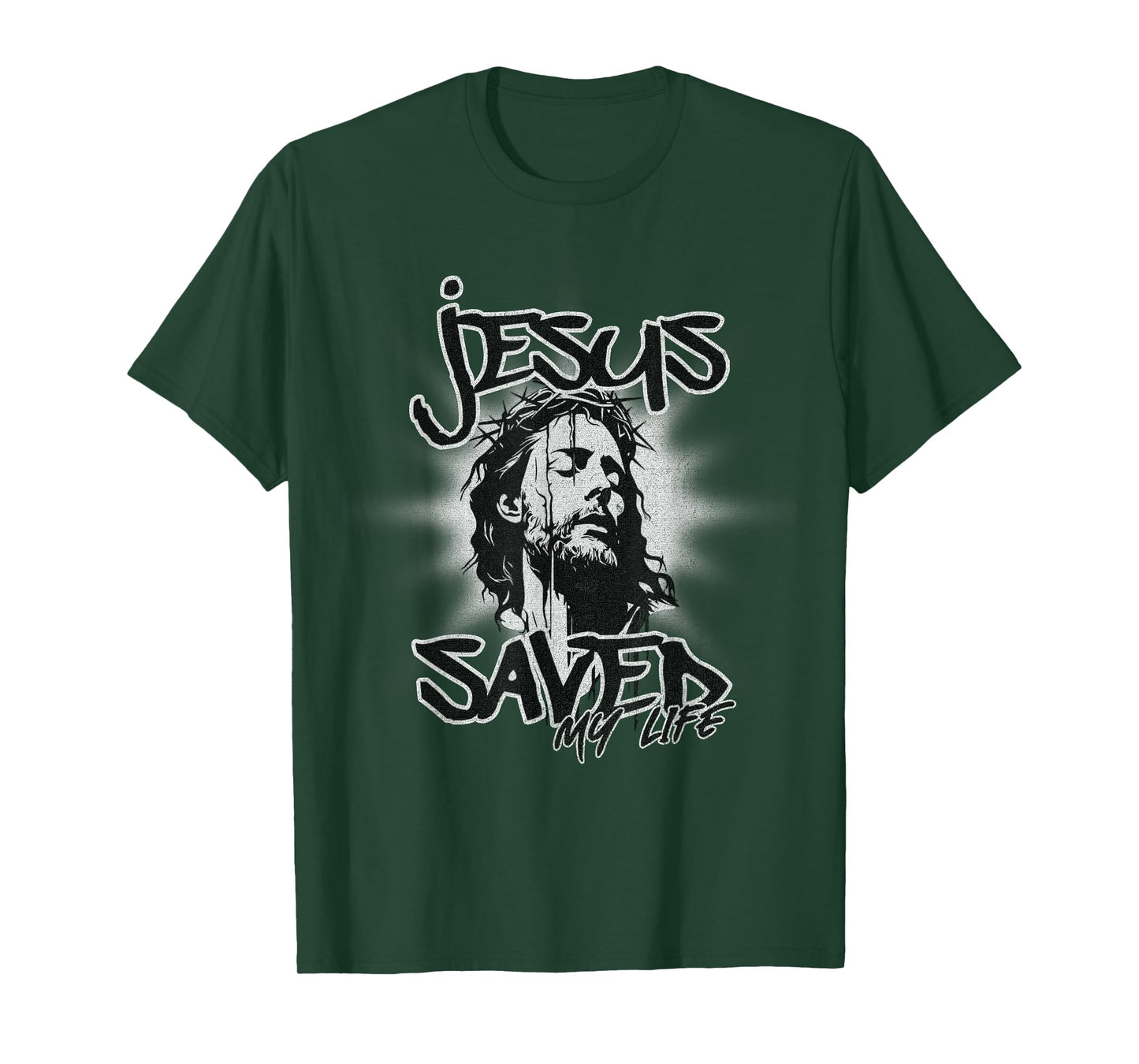 Jesus Saved My Life Religious Christian Faith Believers T-Shirt