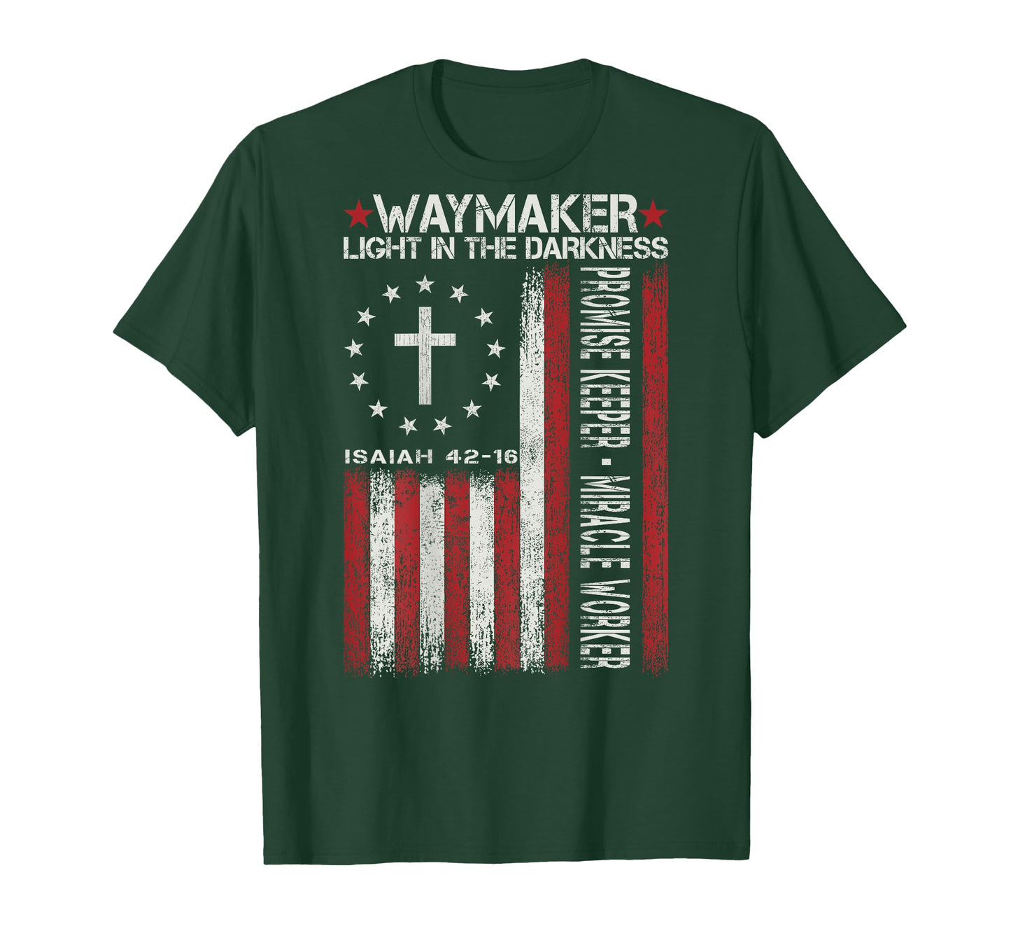 Waymaker God Jesus Christian Bible Faith Cross Religious T-Shirt
