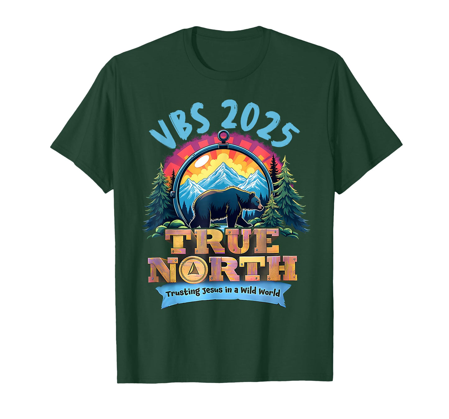 VBS 2025 True North Trusting Jesus Christian Summer Camp T-Shirt