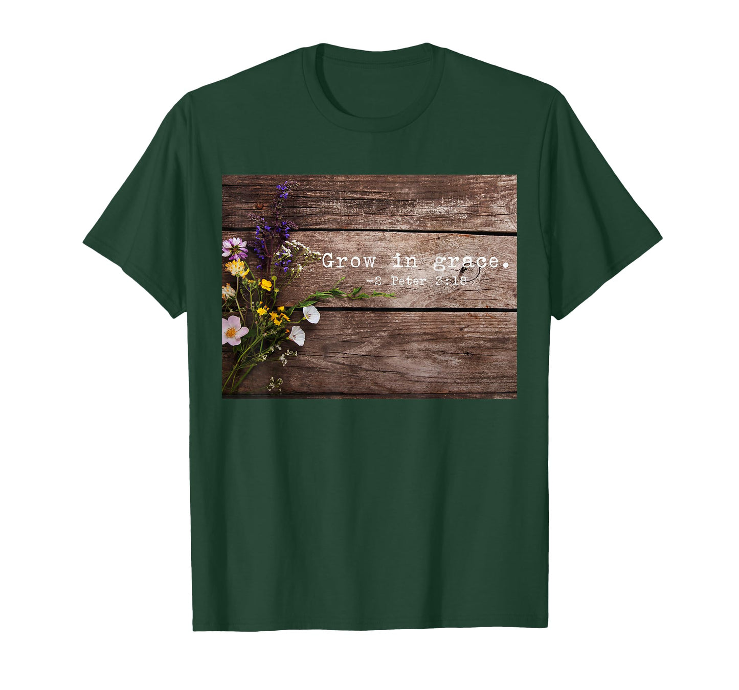 2 Peter 3 18 Grow in Grace Christian Quotes T-Shirt