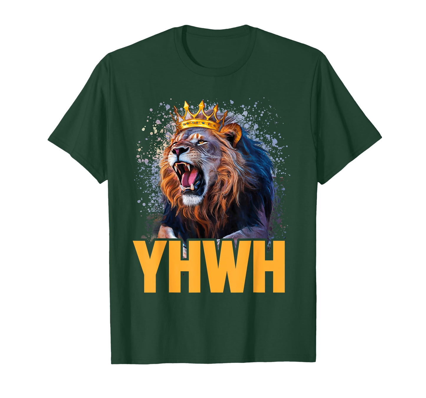 Yhwh Lion Of Judah Yahweh In Hebrew Jesus Christian T-Shirt