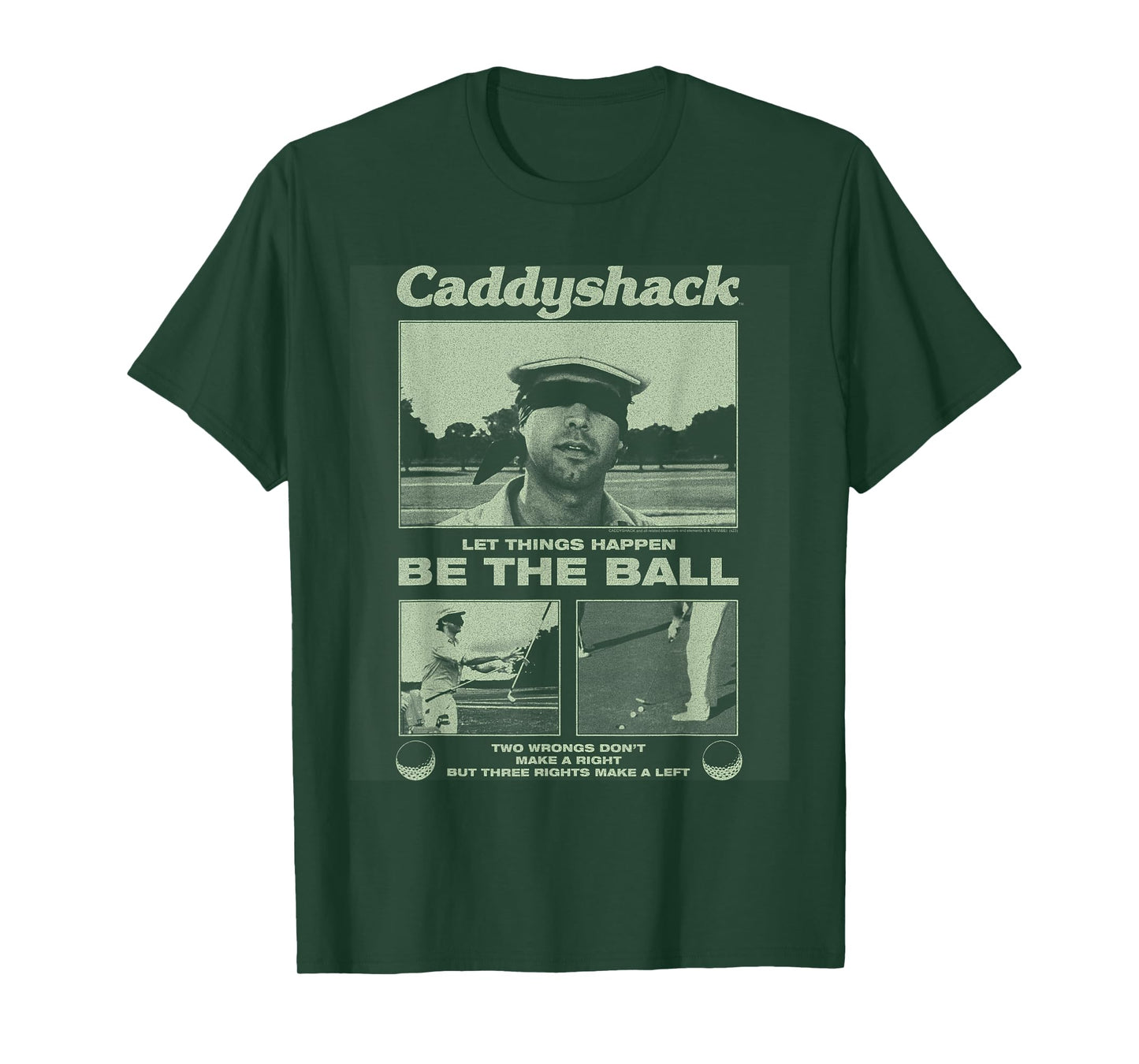Caddyshack Be The Ball The Blind Putt 80's Movie T-Shirt