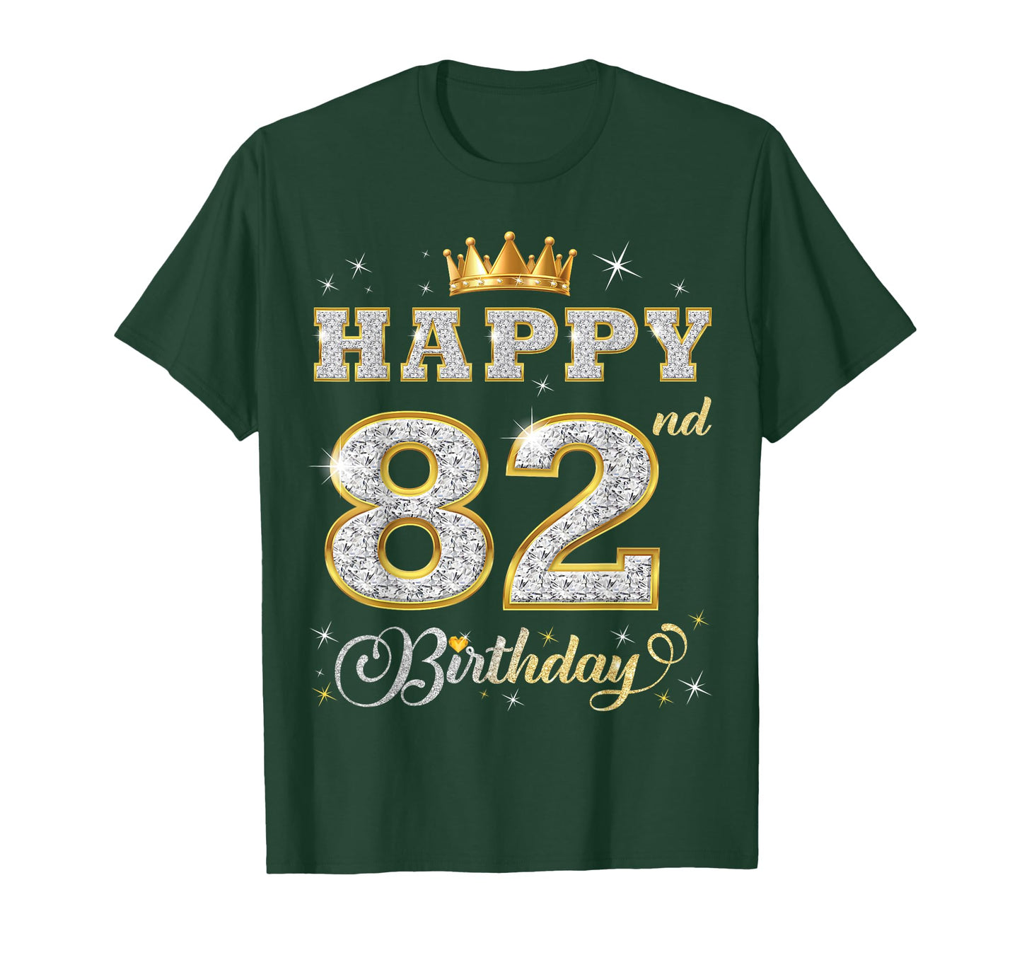 Happy 82nd Birthday 82 Years Old Women Men Birthday Party T-Shirt