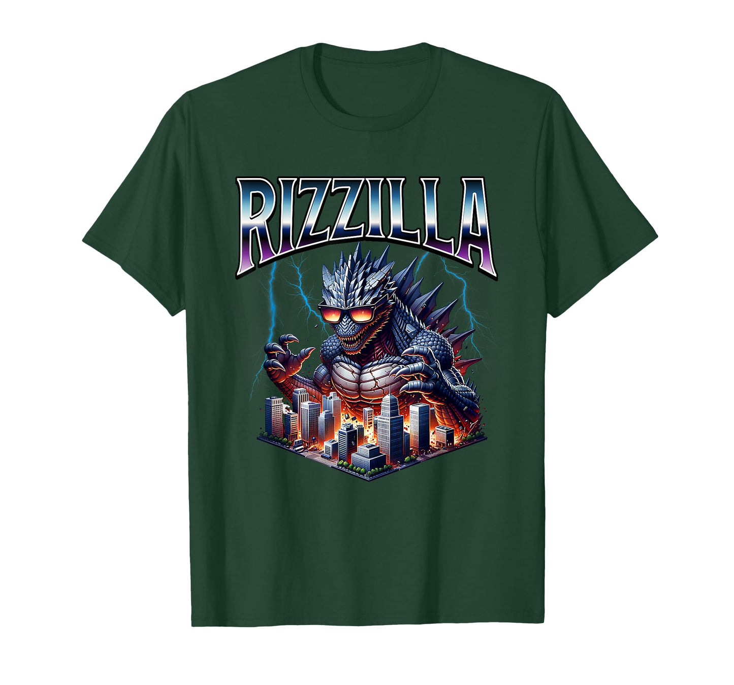 Rizzilla Rizz Meme Funny Kaiju Skibidi Rizzler Bruh Teen Boy T-Shirt