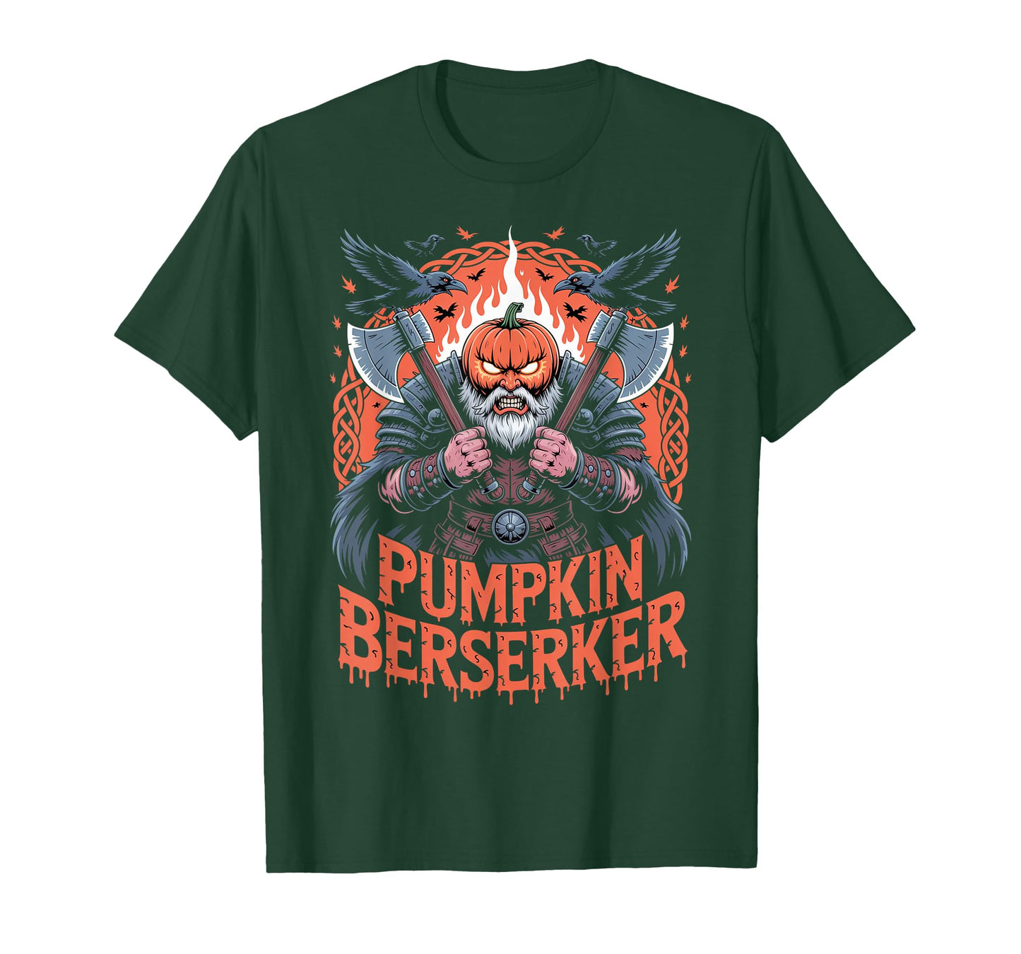 Norse Mythology Pumpkin - Halloween Viking Berserker T-Shirt