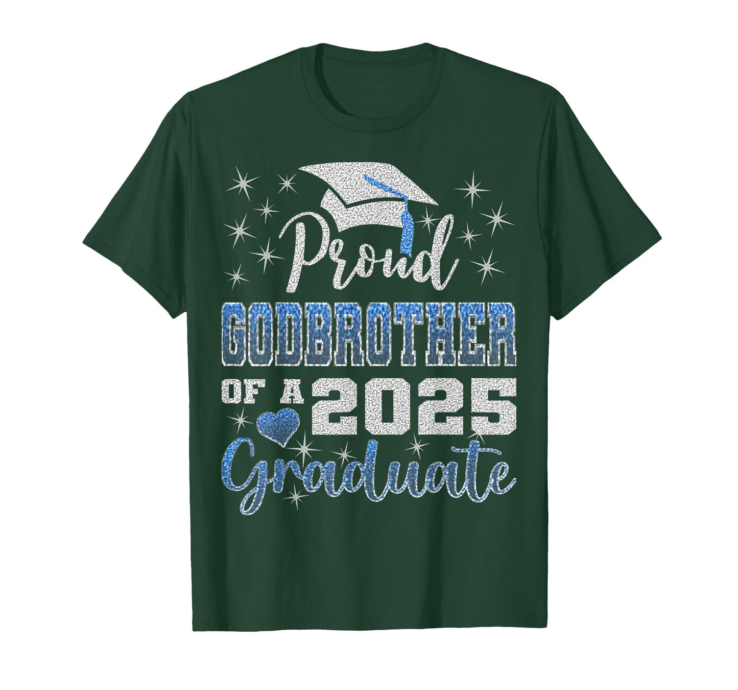 Super Proud Godbrother of 2025 Graduate Awesome Family T-Shirt