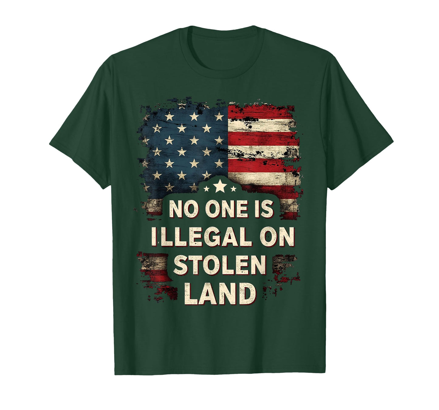 Native Americans No One Is Illegal on Stolen Land T-Shirt