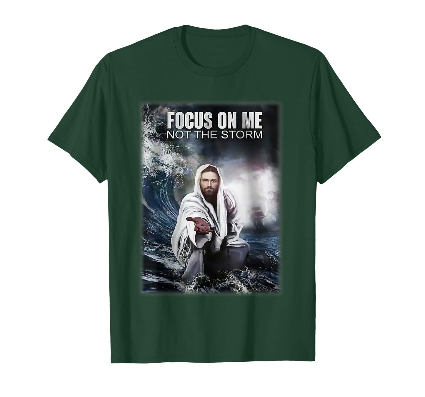 Focos on me not the storm Jesus T-Shirt