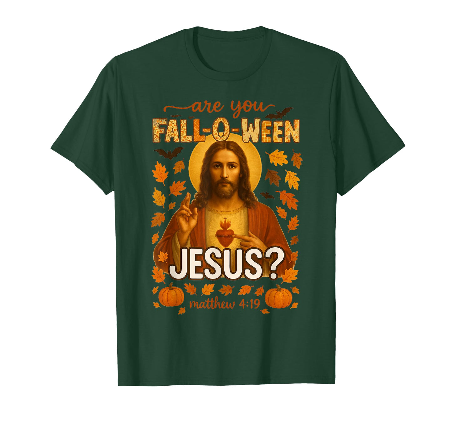 HUGvyn Halloween are You Fall-O-Ween Jesus Christian Faith T-Shirt