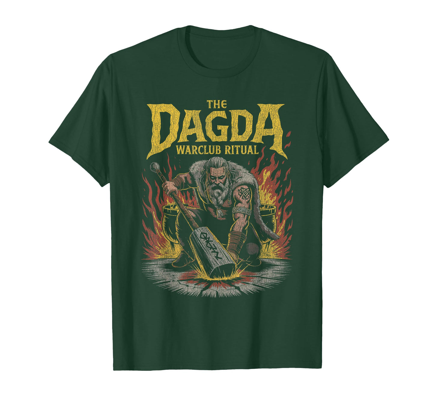 The Dagda Celtic God of Strength Magic and Warclub T-Shirt