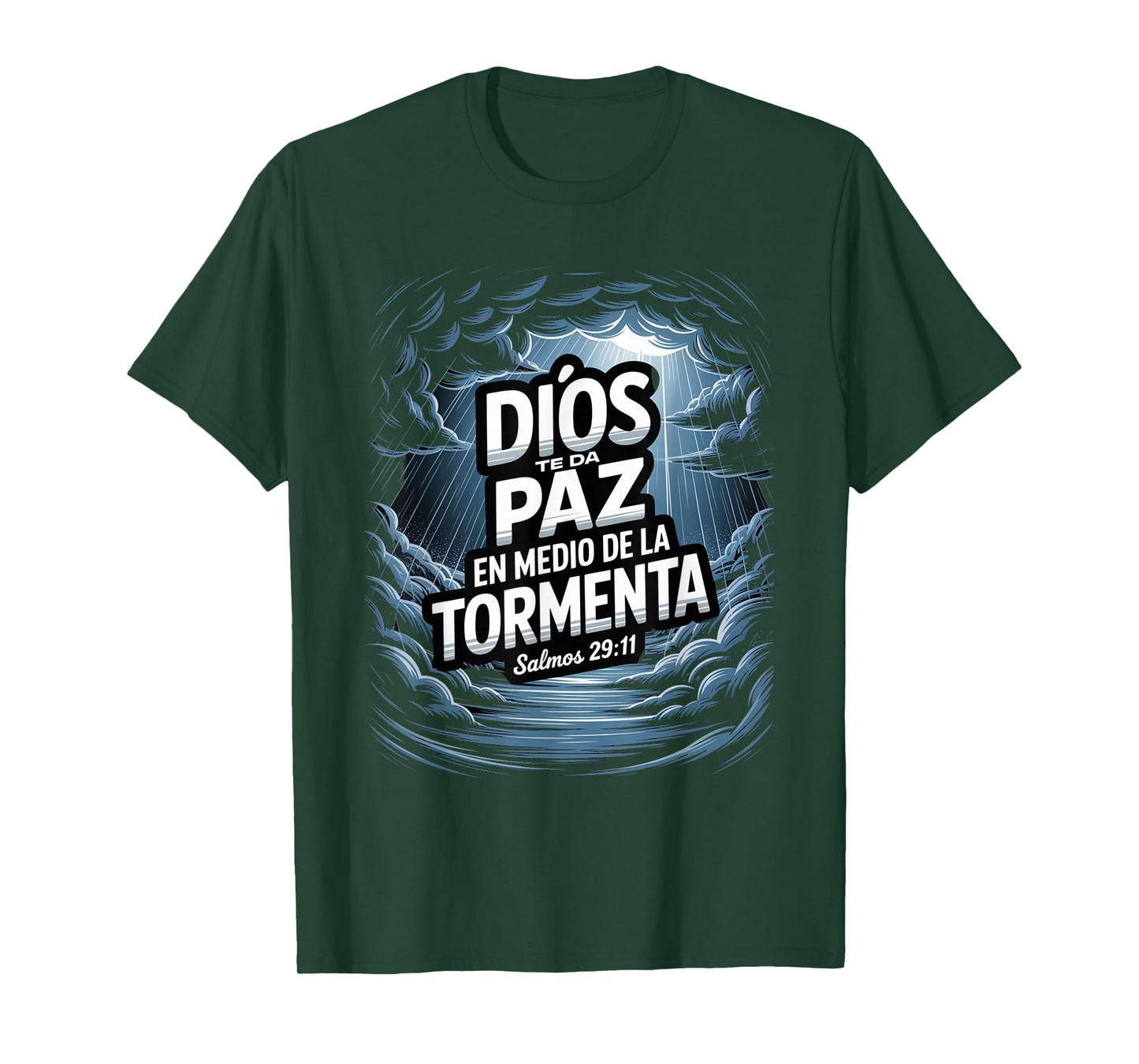 Salmos 29:11 – Paz en la Tormenta Christian Faith T-Shirt
