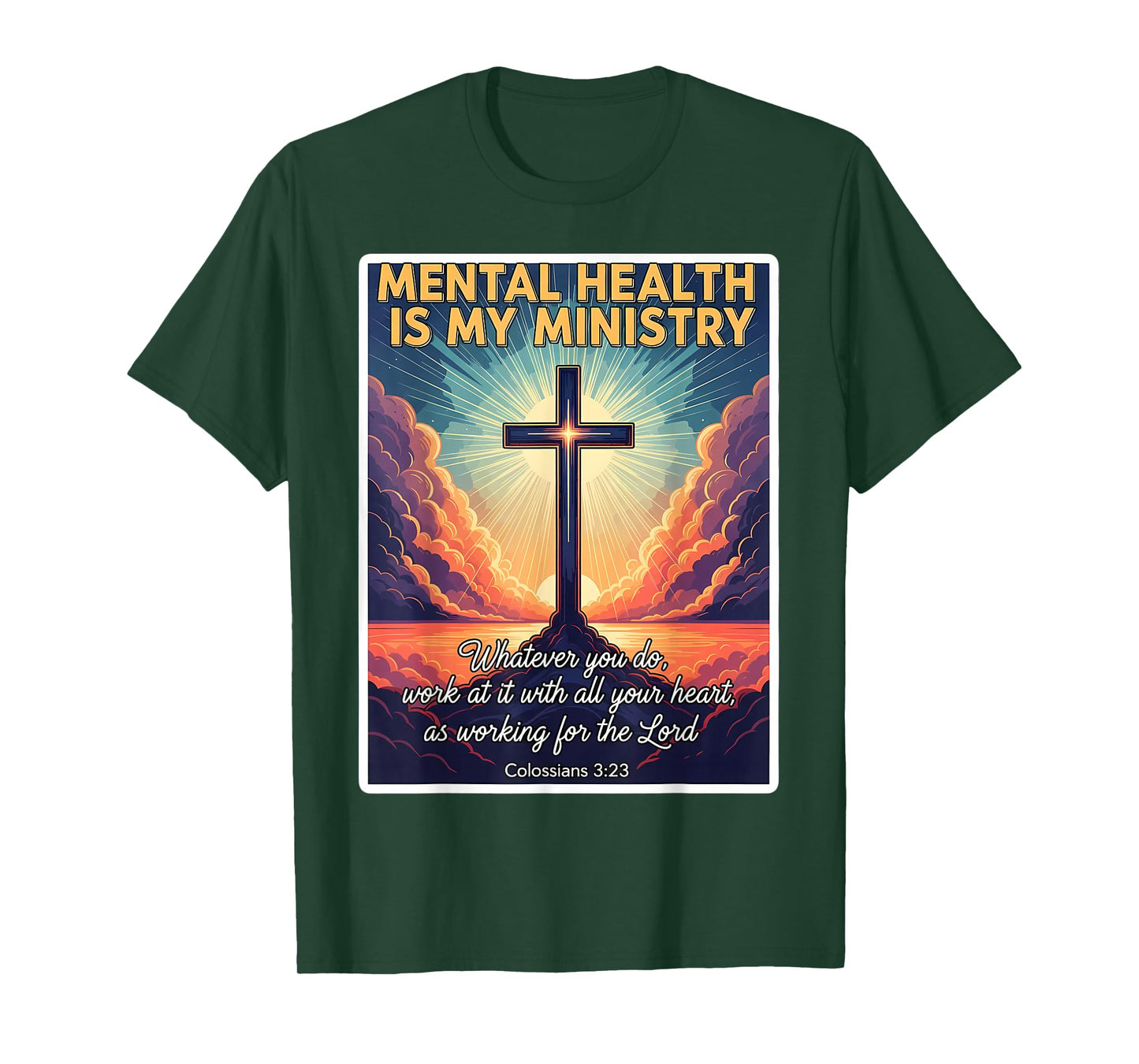 Christian Mental Health is My Ministry Professional Jesus T-Shirt