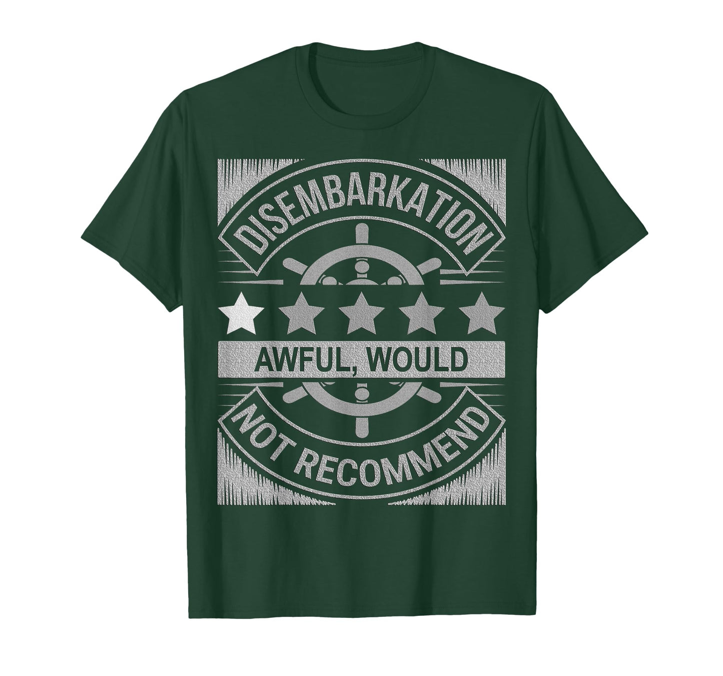 Disembarkation Recap Parody Funny Travel Cruise Ship Humor T-Shirt