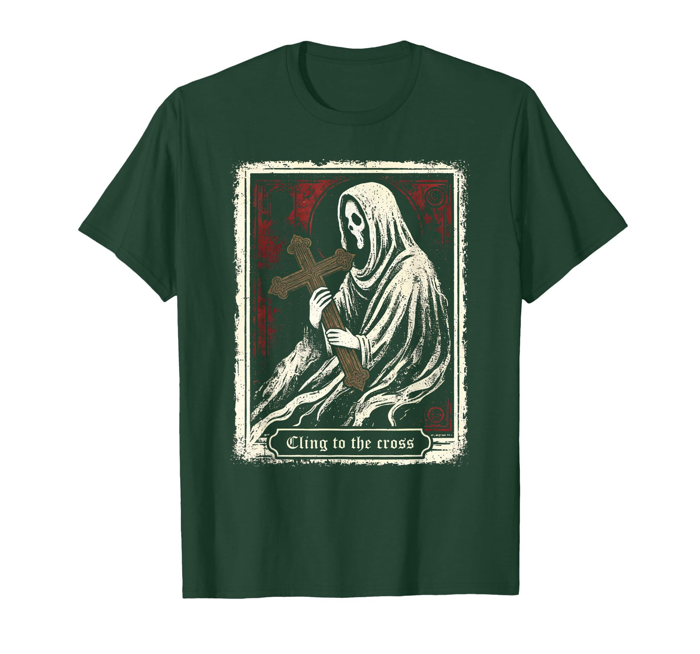 Christian Halloween Cling to The Cross T-Shirt