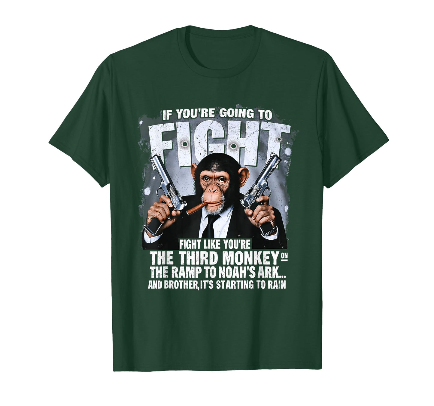 If You're Going Fights Like Youre The Third Monkey Christian T-Shirt