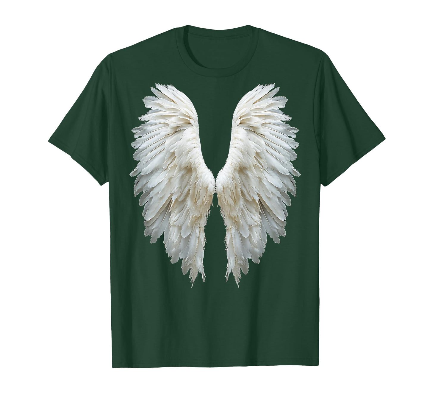 Angel Wings On Back Of A T-Shirt