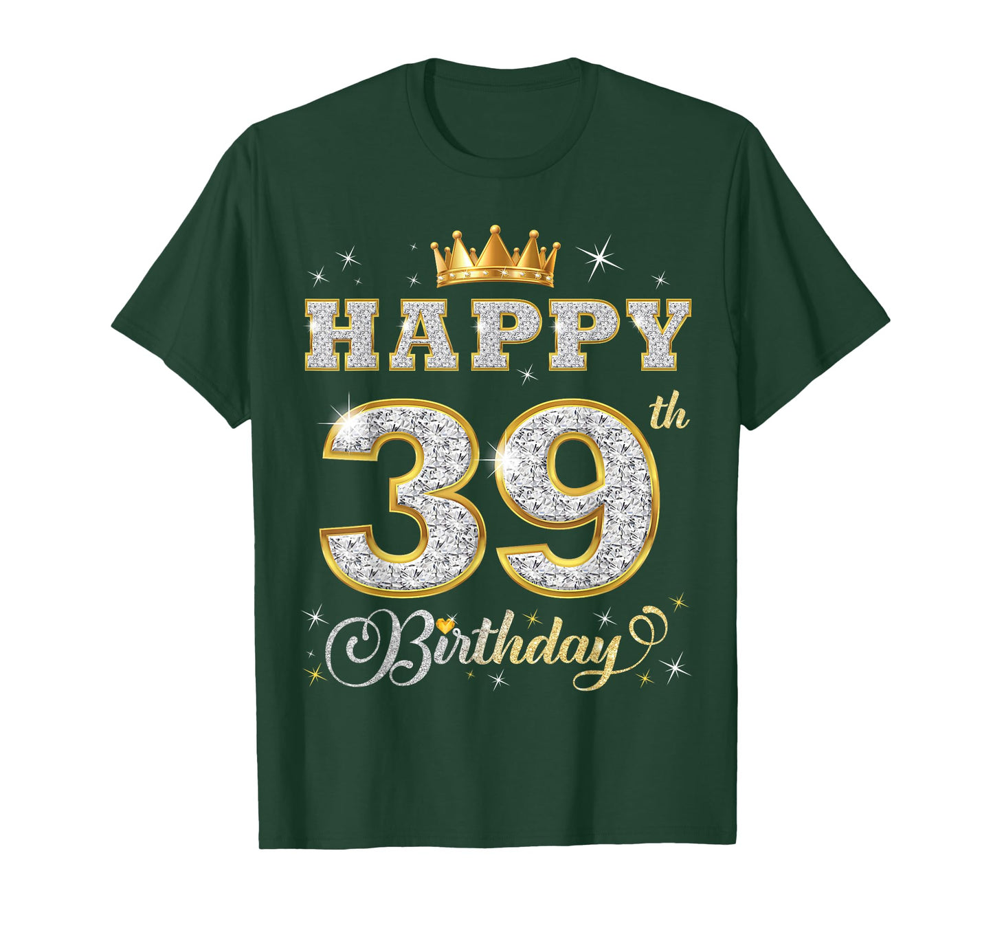 Happy 39th Birthday 39 Years Old Women Men Birthday Party T-Shirt