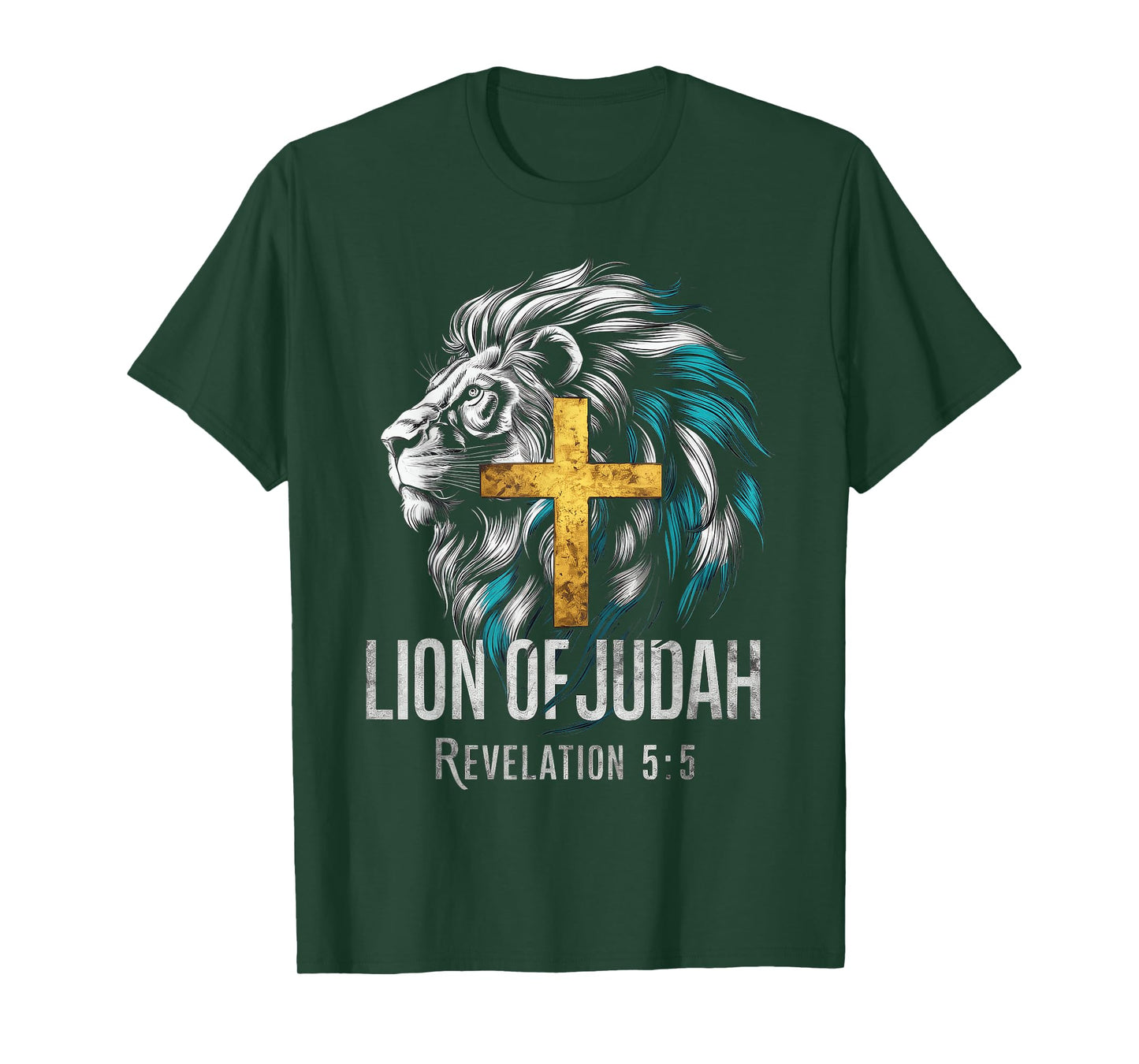 Lion of Judah Christian Cross T-Shirt