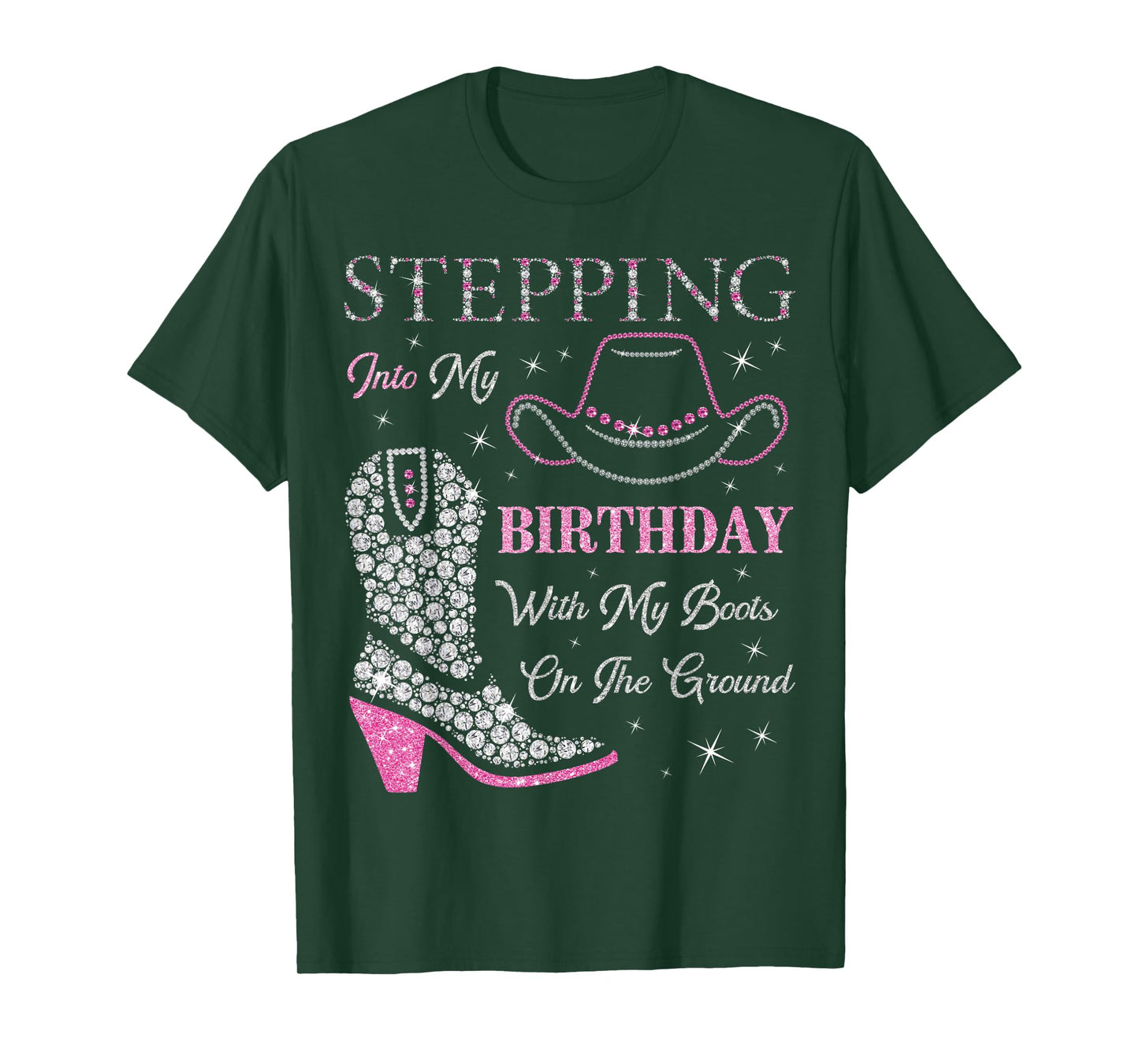Stepping Into My Birthday With My Boots On The Ground T-Shirt