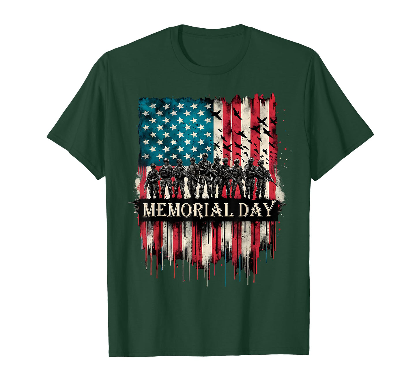 Memorial Day veterans American Flag T-Shirt
