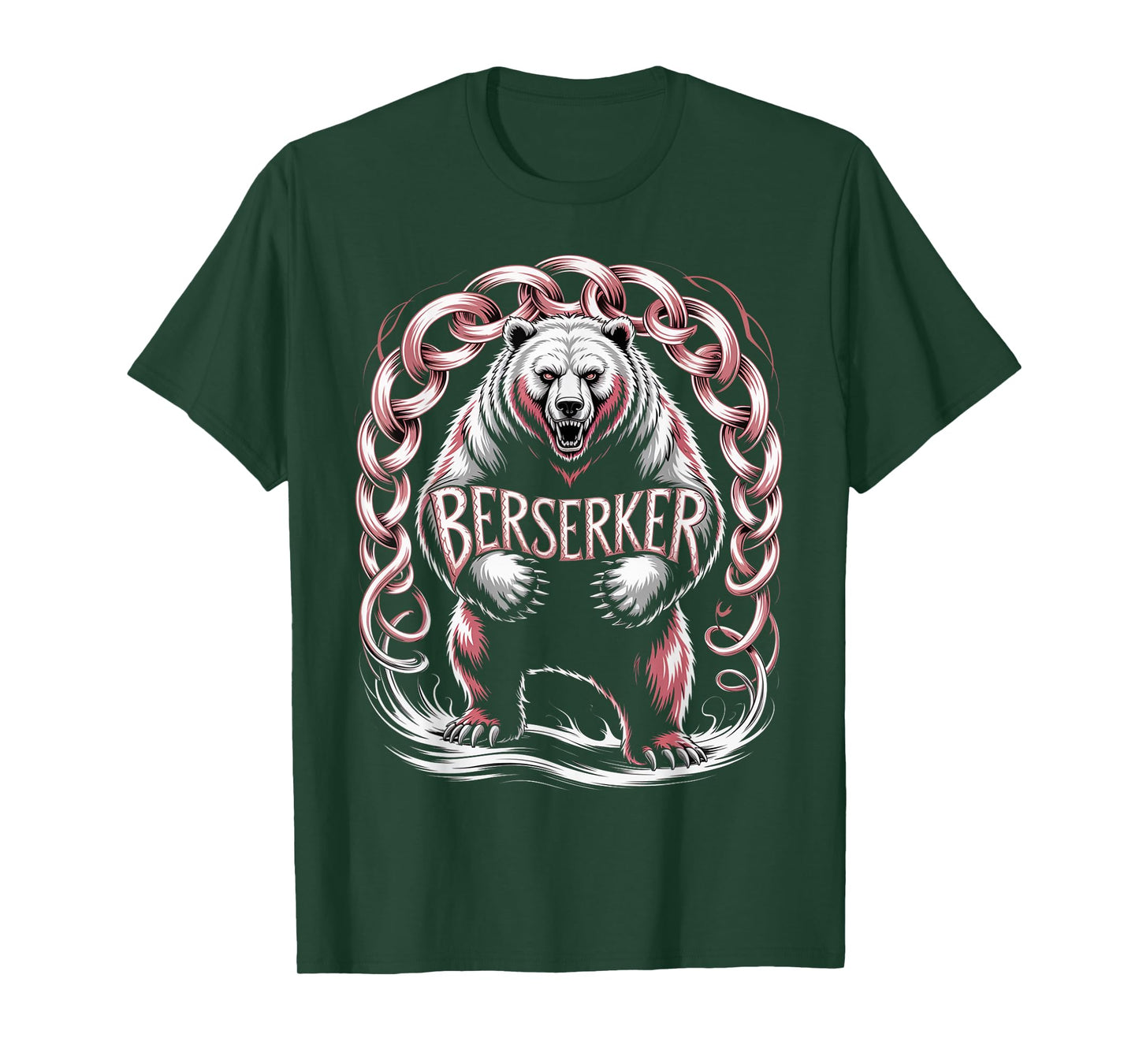 Knotwork Berserker Bear Nordic Warrior Viking Spirit T-Shirt