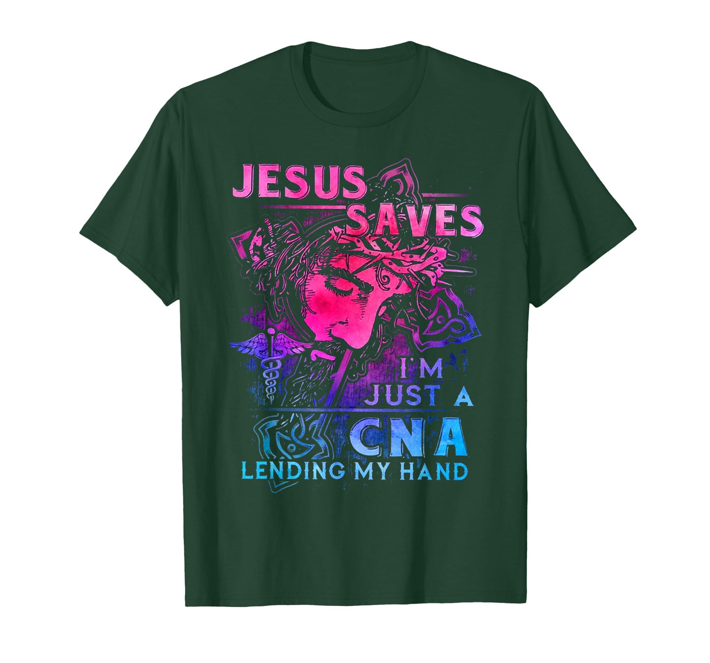 Jesus Saves I'm Just A CNA Lending My Hand T-Shirt
