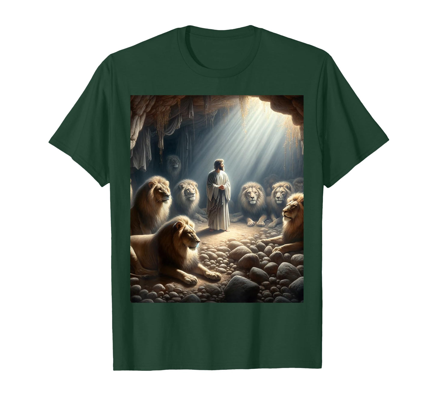 Daniel in the Lions Den Christian Faith God’s Miracles T-Shirt