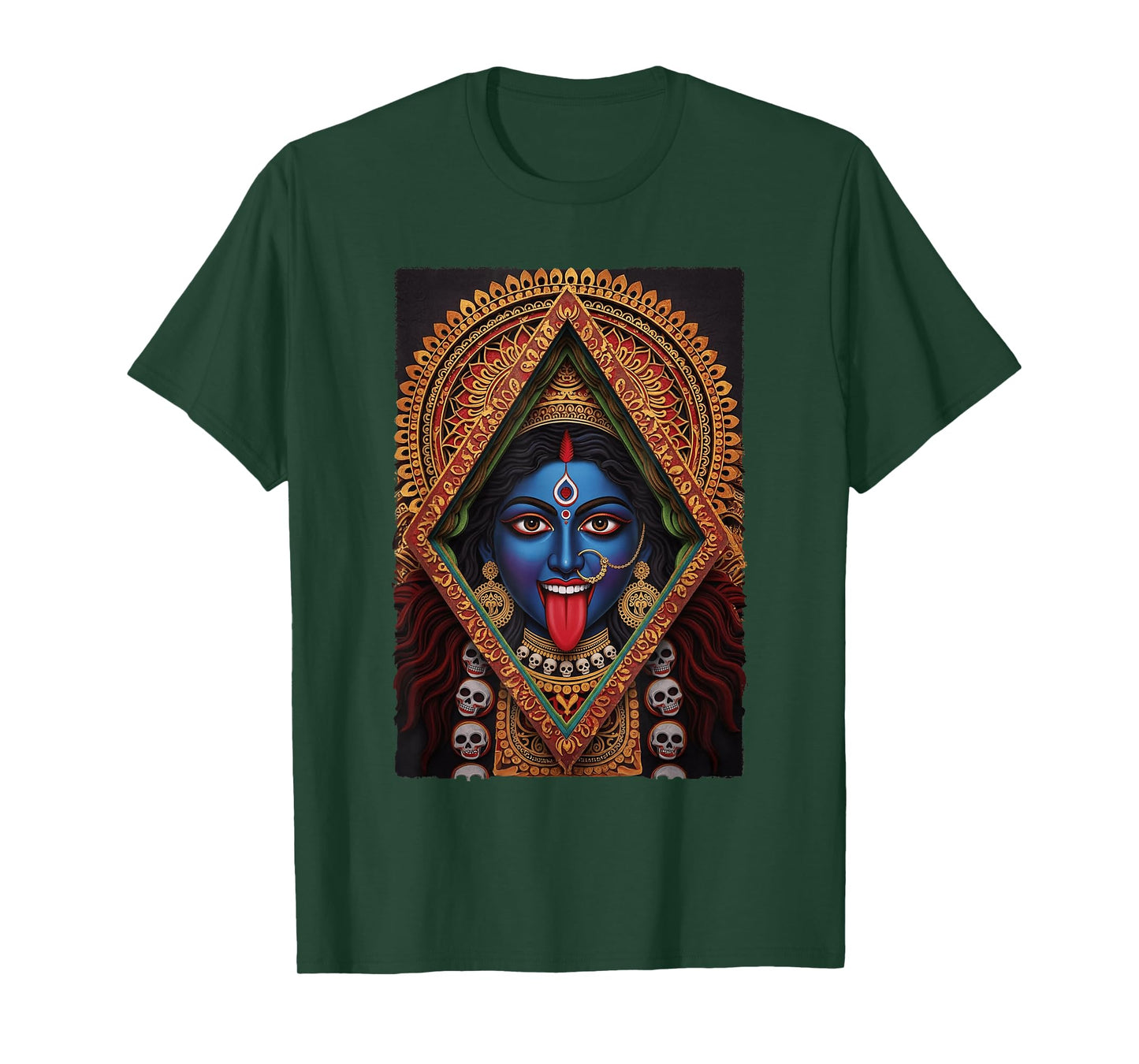 Maa Kali Fierce Divine Feminine Minimal Retro Poster Art T-Shirt