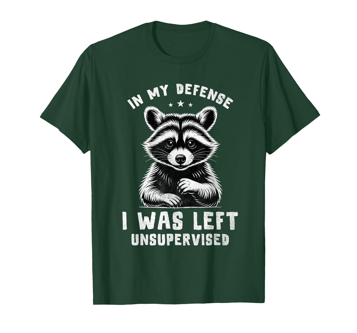 Vintage in My Defense I was Left Unsupervised Funny Sayings T-Shirt