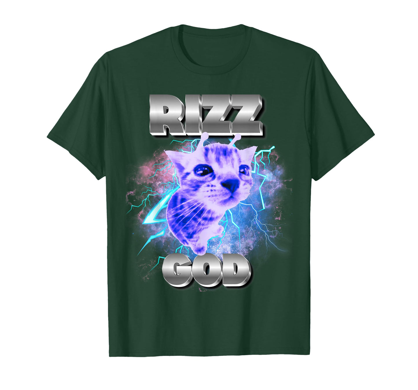 Rizz God Cat Meme Funny Memes Internet Memes Gen-Z Memes Kid T-Shirt