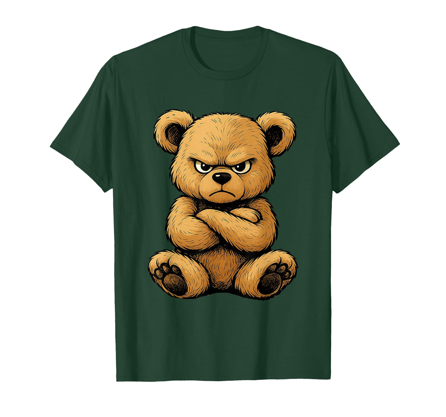 Teddy Bear Angry Teddy Bear Lover Graphic Design Humor T-Shirt