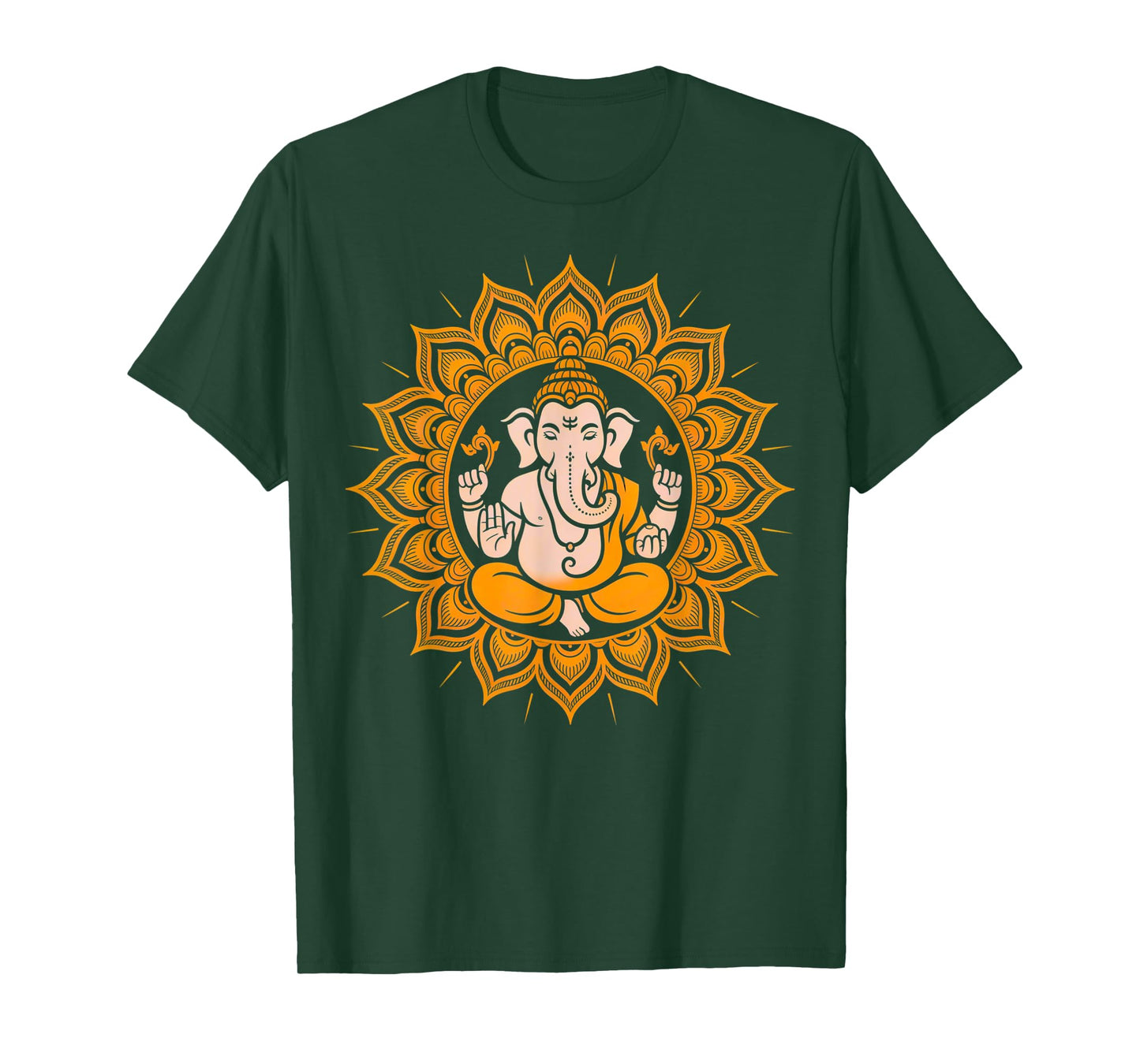 Hindu Ganesha Puja Elephant God India Meditation Yoga Murti T-Shirt