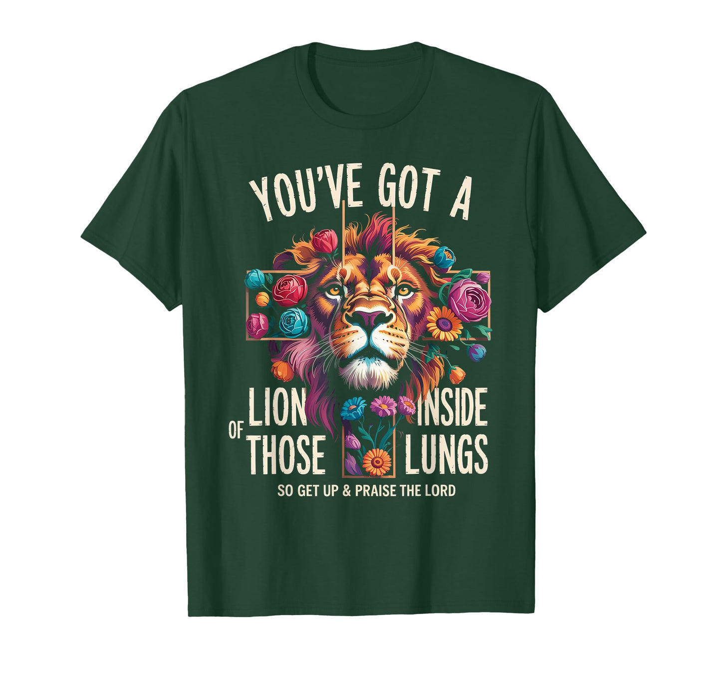 Brandon You Got a Lion Inside of Those Lungs Praise the Lord T-Shirt