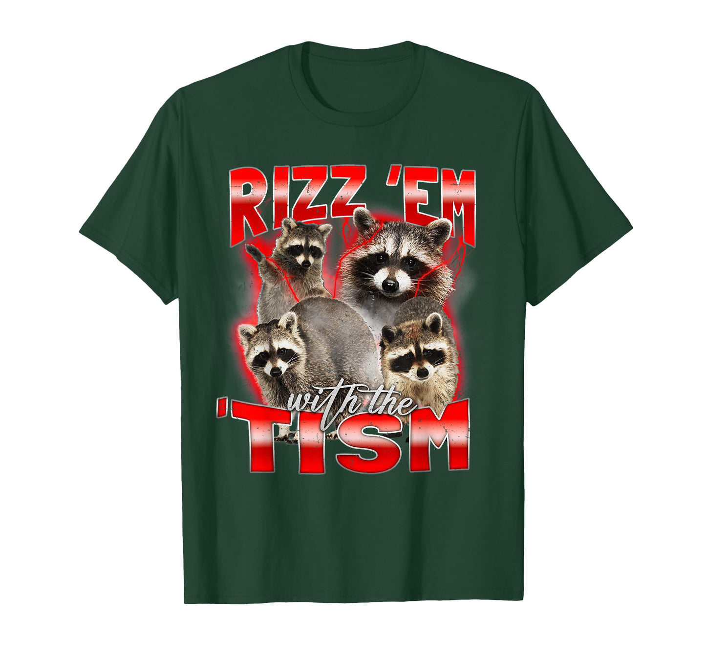 Valentines Day Gifts for Him - Rizz Em With Tism Meme Silly T-Shirt