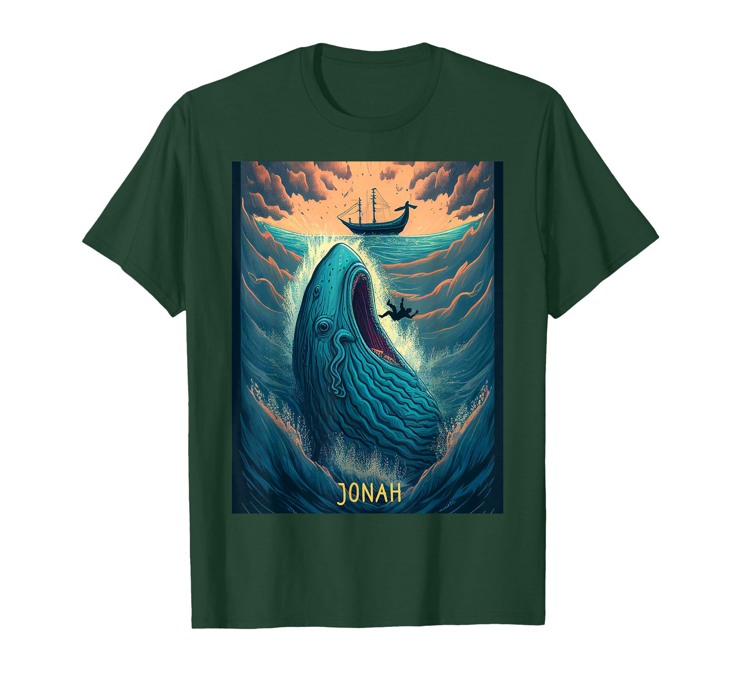 Cute Jonah and The Whale Bible Story T-Shirt