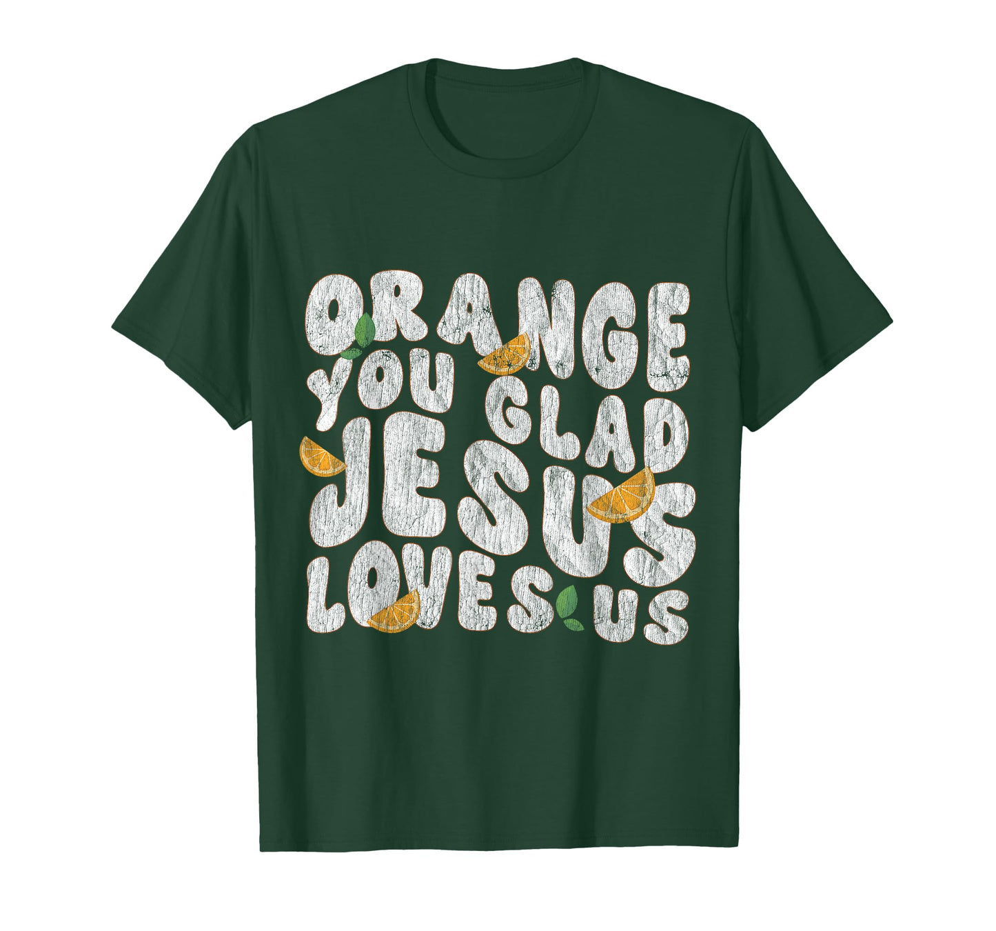 Jesus Orange You Glad Jesus Loves You Christian Cross God T-Shirt