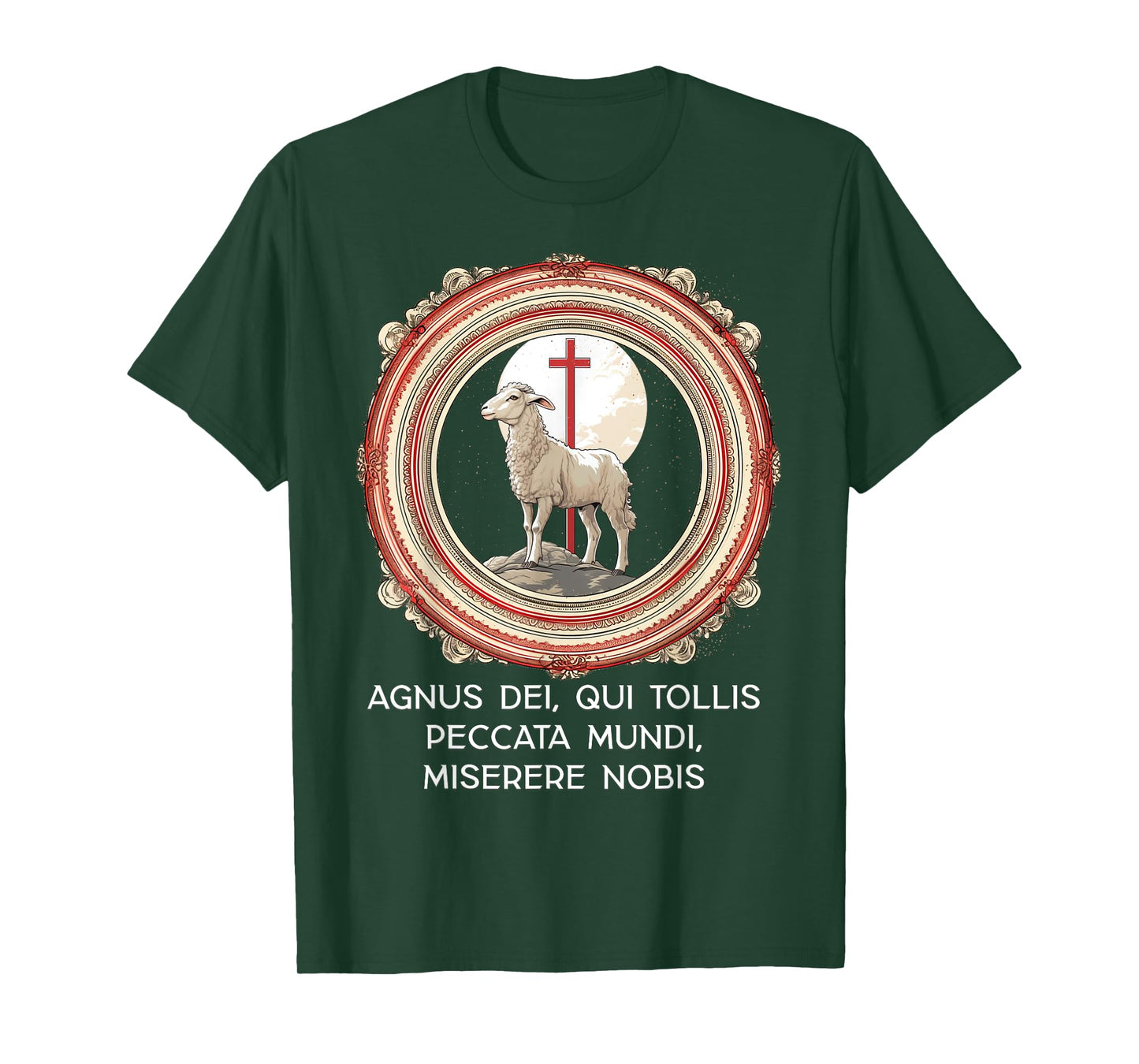 Agnus Dei Sanctus Traditional Latin Mass Catholic T-Shirt