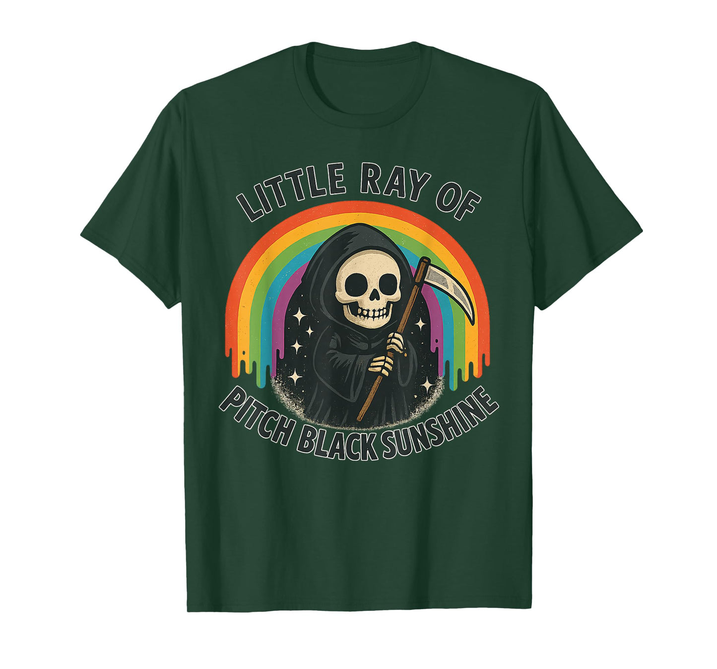 Little Ray of Pitch Black Sunshine Funny Cute Kawii Goth Emo T-Shirt