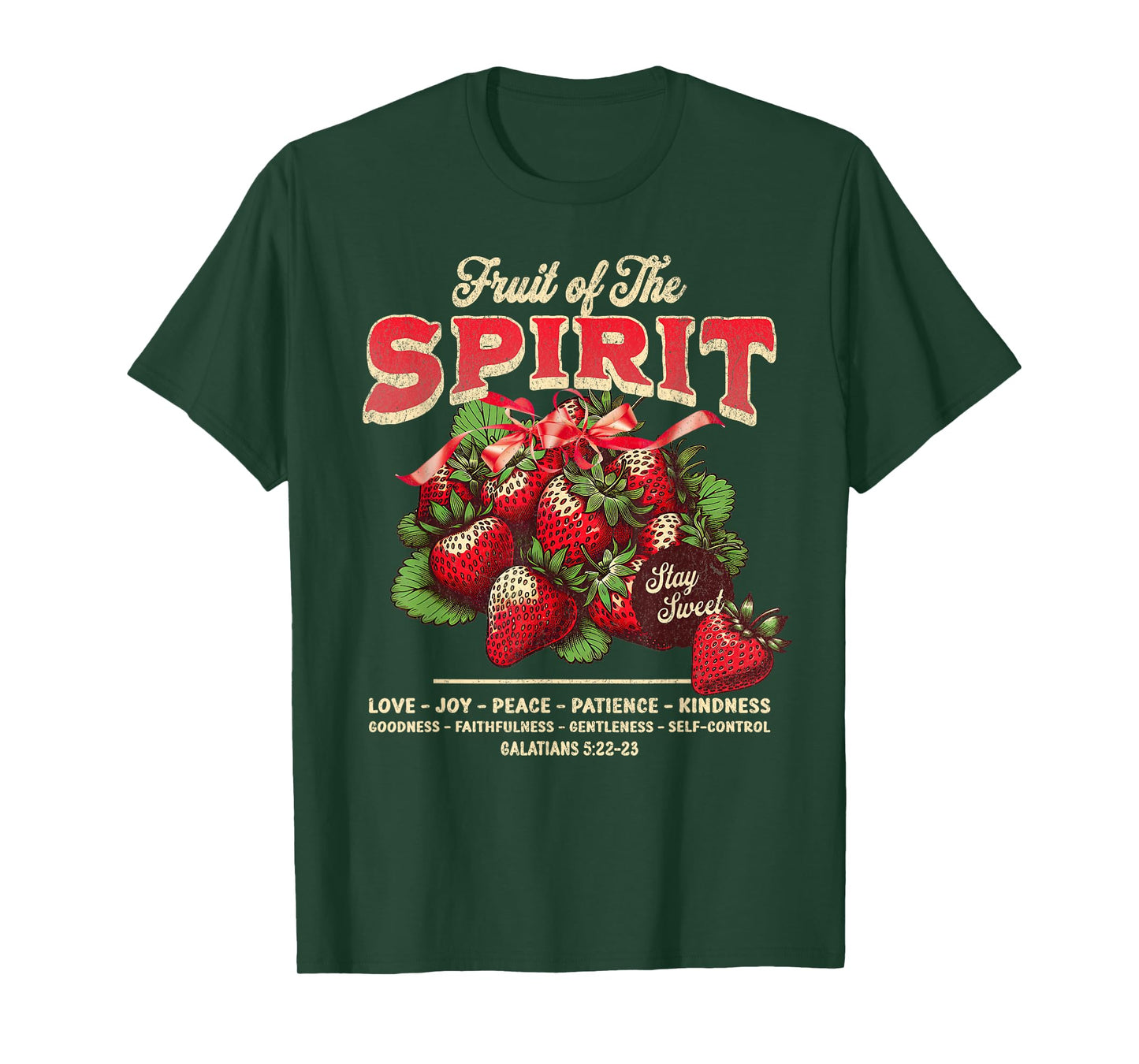 Fruit of The Spirit Bible Verse Christian Religious Women BD T-Shirt
