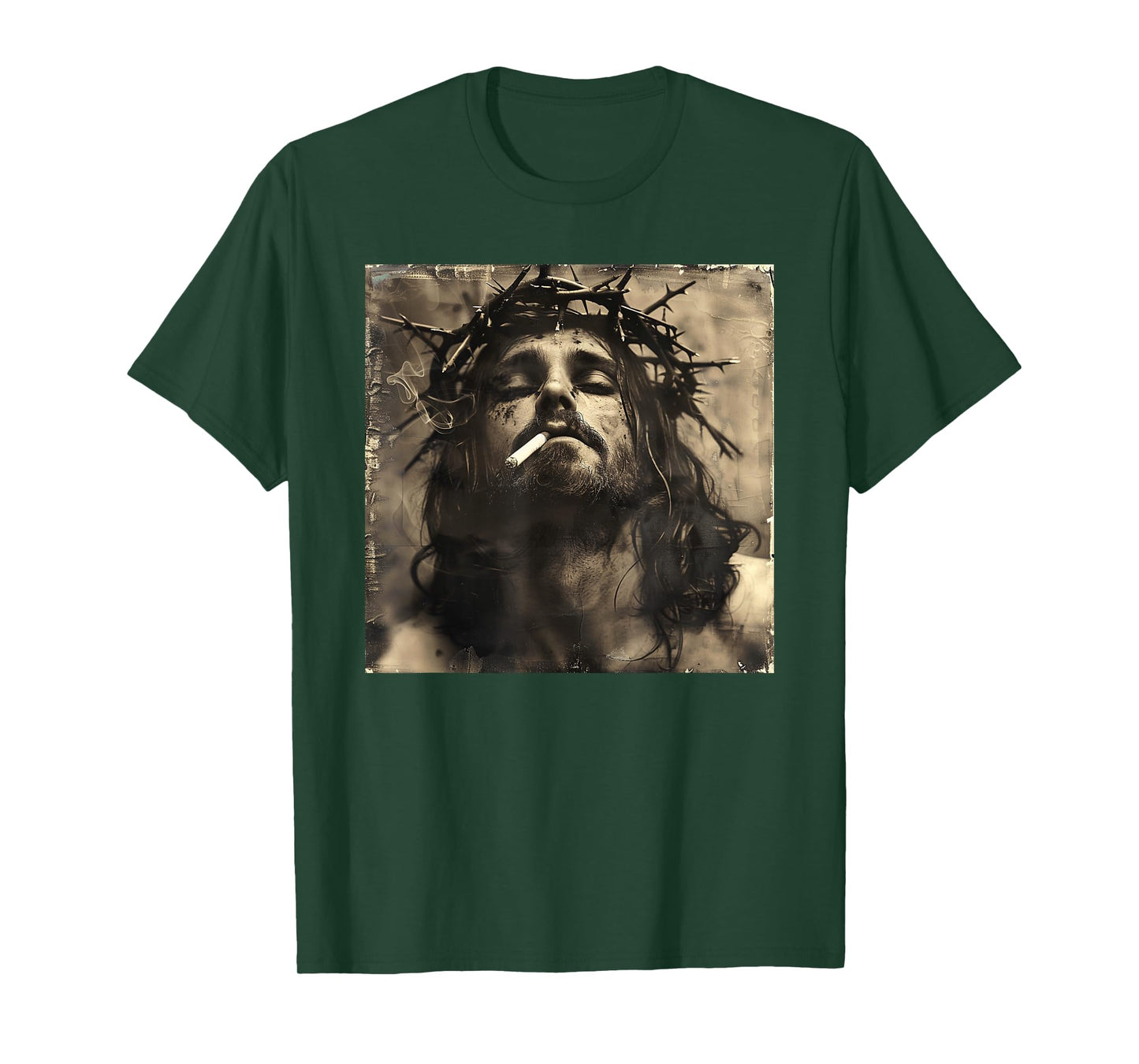 Cooler Jesus Christ Smokes, Resistance, Rebellious Jesus T-Shirt