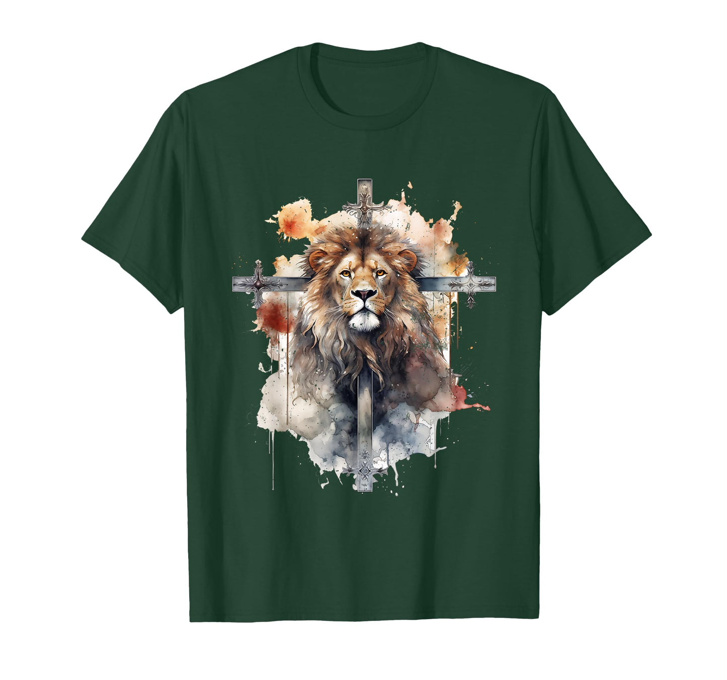 Lion Of Judah Lion Cross Christian Faith Jesus Hebrew Lion T-Shirt