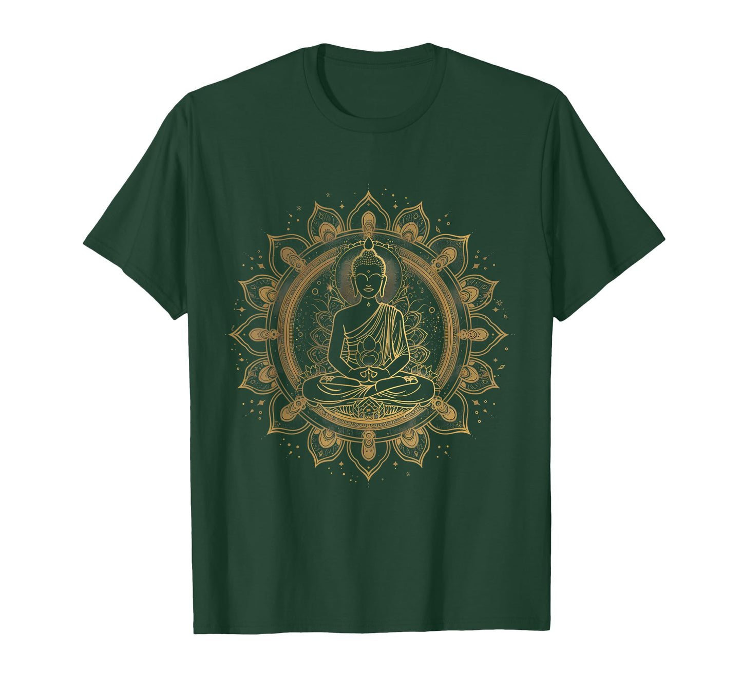 Zen Buddha Meditation Buddhist Hindu Mandala Spiritual T-Shirt